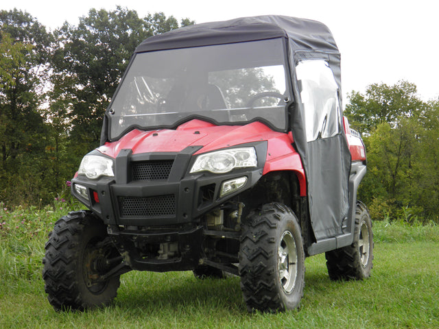 Photo of HiSun 800 - 1 pc Scratch-Resistant Windshield w/Clamp and Vent Options by 3 Star UTV - Premium Windshields for UTVs / Side by Sides