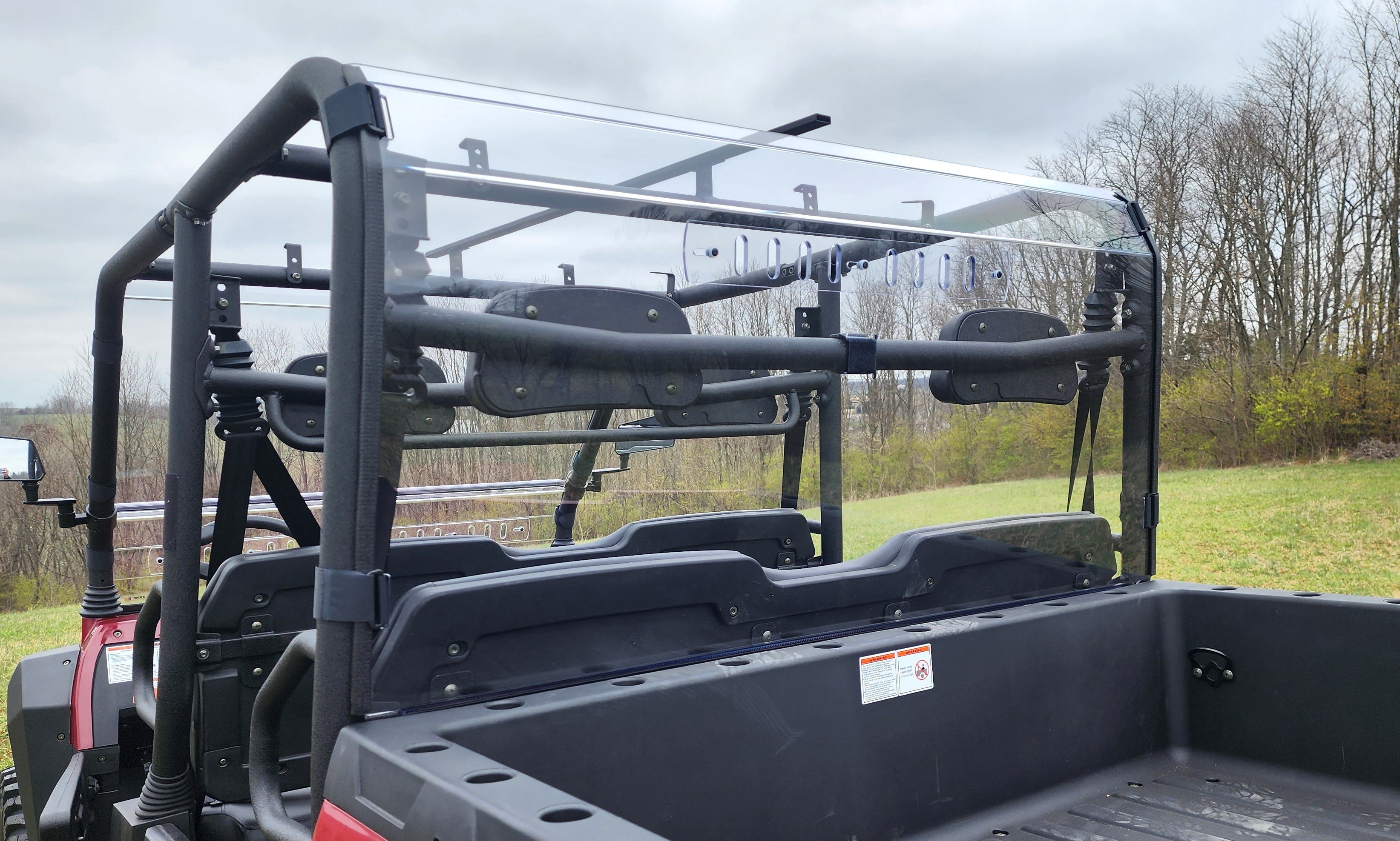 Photo of HiSun Sector 1000 Crew - 1 Pc Lexan Back Panel w/Vent Option by 3 Star UTV - Premium Windshields for UTVs / Side by Sides