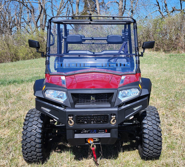 Photo of HiSun Sector 1000 Crew - 2 Pc Windshield with Vent, Clamp, and Hard Coat Options by 3 Star UTV - Premium Windshields for UTVs / Side by Sides