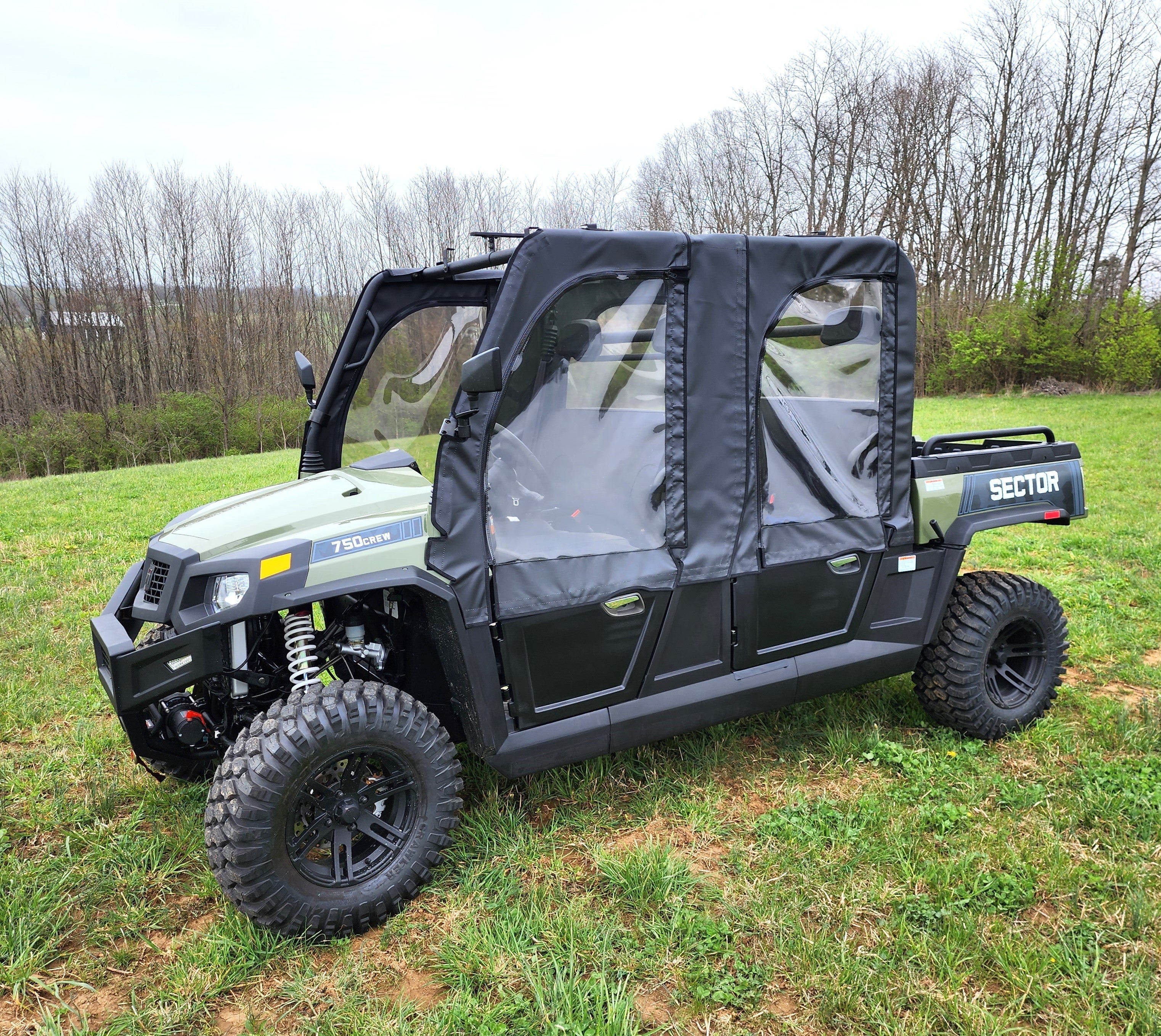 Photo of HiSun Sector 1000 Crew - Soft Upper Doors by 3 Star UTV - Premium Enclosures for UTVs / Side by Sides