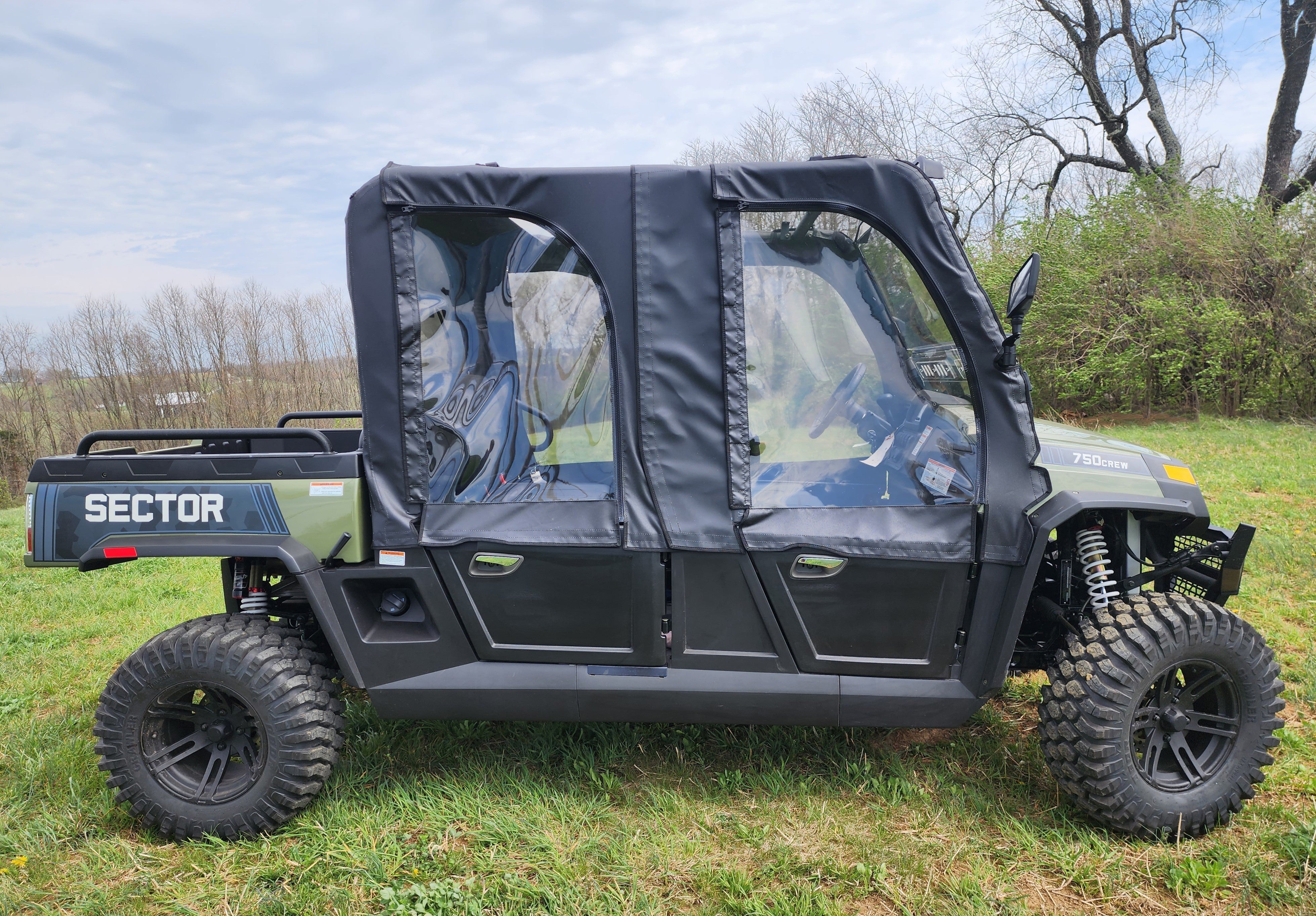 Photo of HiSun Sector 1000 Crew - Door/Rear Window Combo by 3 Star UTV - Premium Enclosures for UTVs / Side by Sides