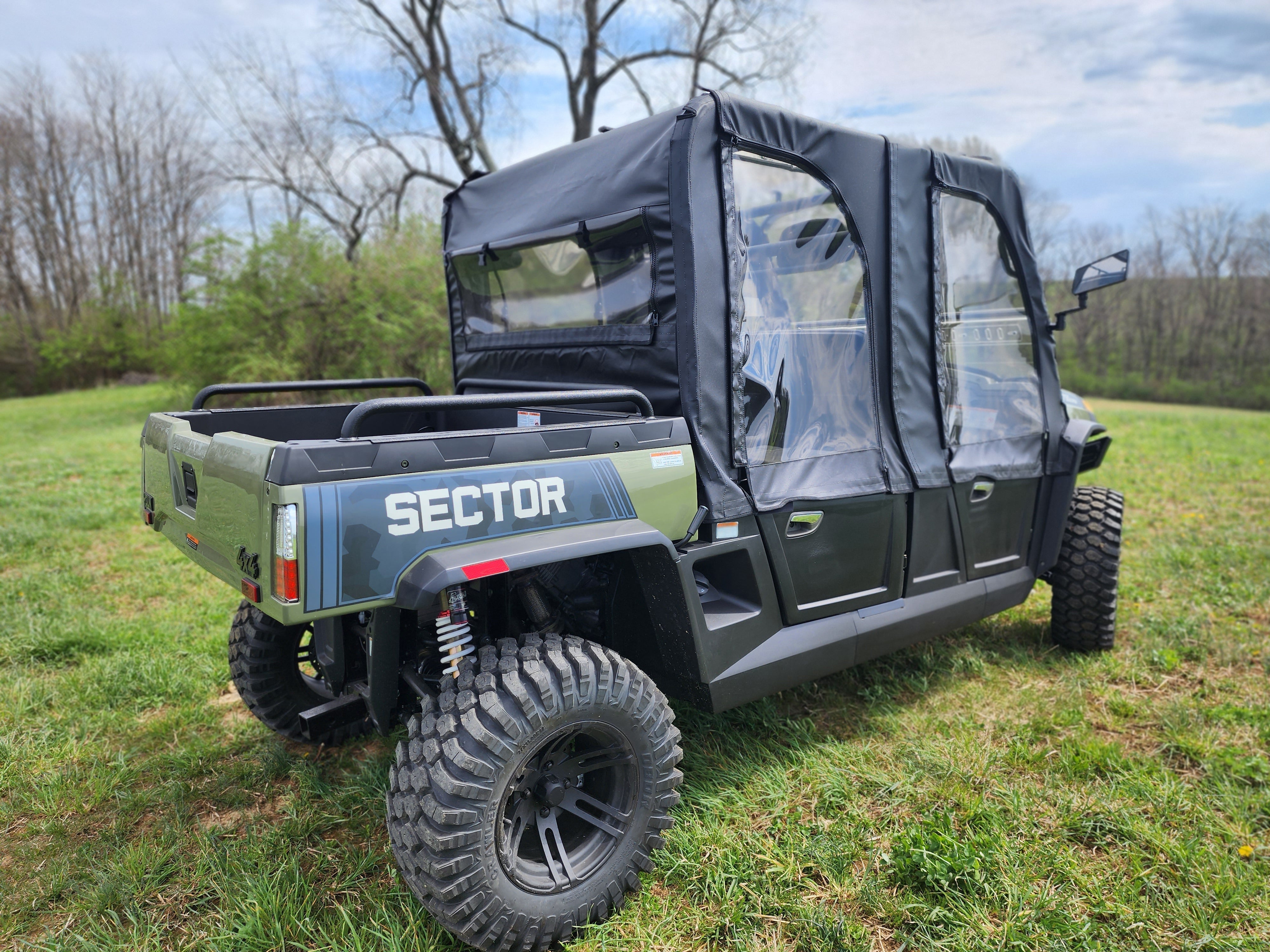 Photo of HiSun Sector 1000 Crew - Door/Rear Window Combo by 3 Star UTV - Premium Enclosures for UTVs / Side by Sides