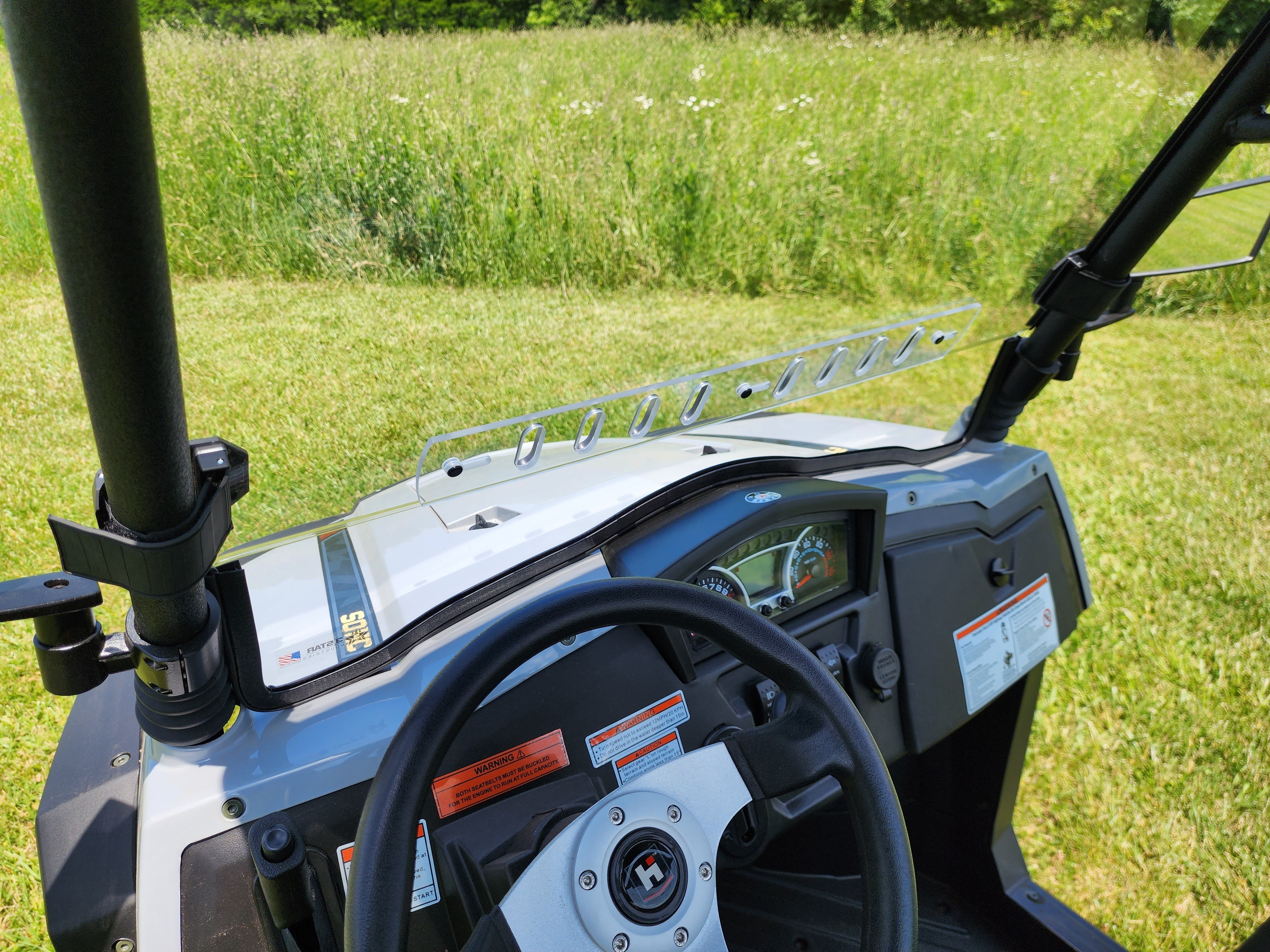 Photo of HiSun Sector 250 - 1 Pc Windshield with Vent and Hard Coat Options by 3 Star UTV - Premium Windshields for UTVs / Side by Sides