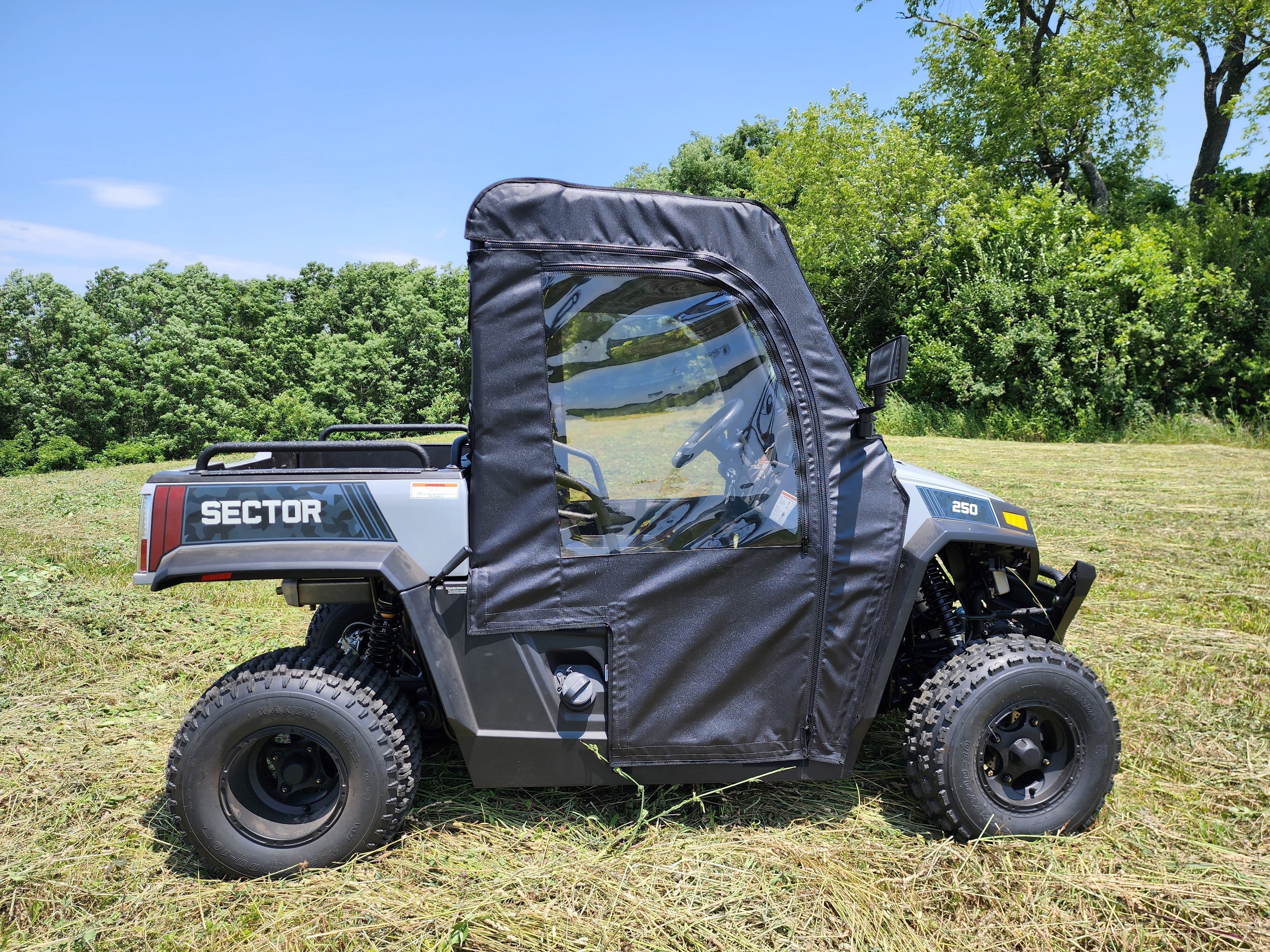 Photo of HiSun Sector 250 - Door/Rear Window Combo by 3 Star UTV - Premium Enclosures for UTVs / Side by Sides