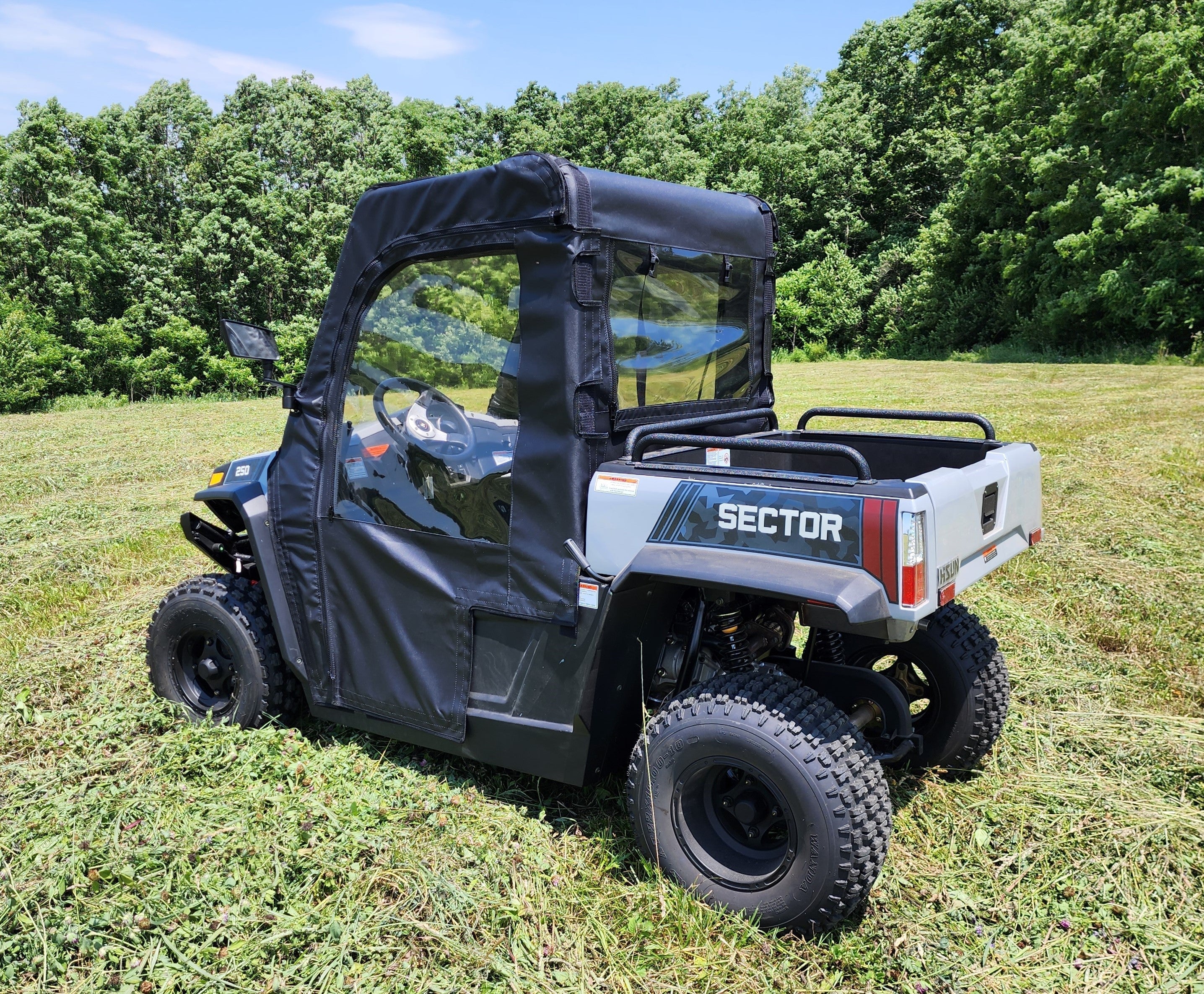 Photo of HiSun Sector 250 - Door/Rear Window Combo by 3 Star UTV - Premium Enclosures for UTVs / Side by Sides