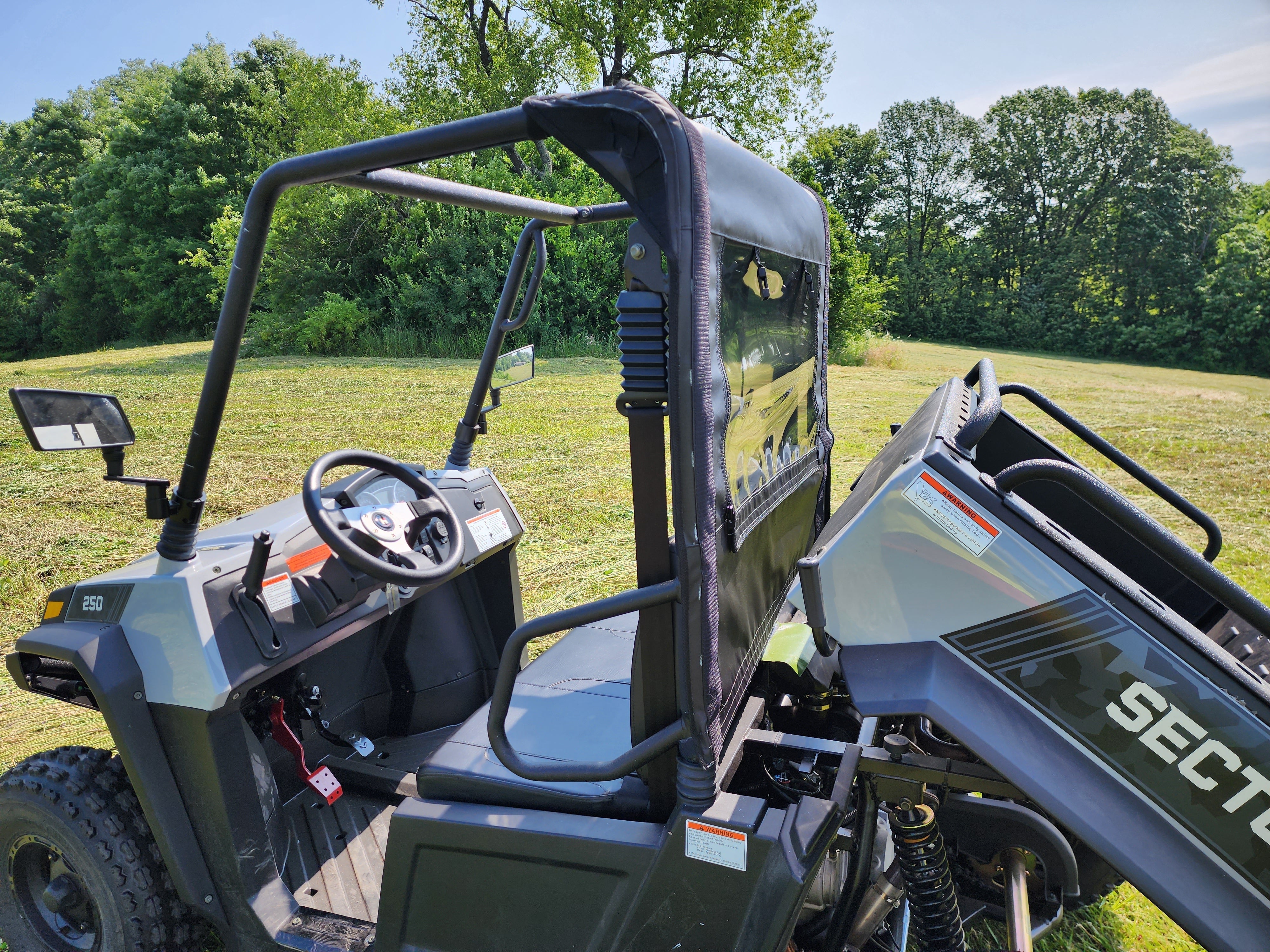Photo of HiSun Sector 250 - Soft Back Panel by 3 Star UTV - Premium Enclosures for UTVs / Side by Sides