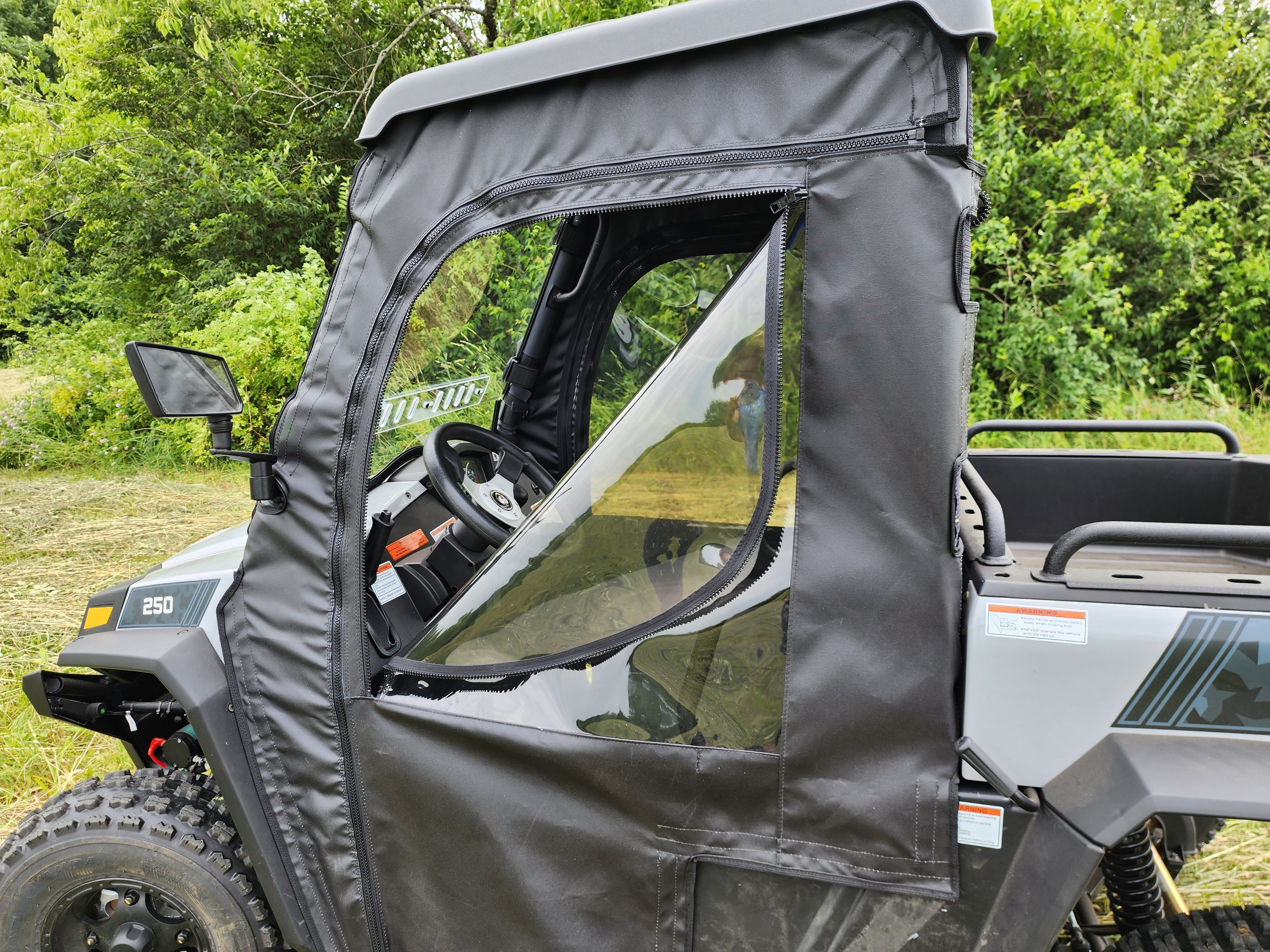 Photo of HiSun Sector 250 - Soft Doors by 3 Star UTV - Premium Enclosures for UTVs / Side by Sides
