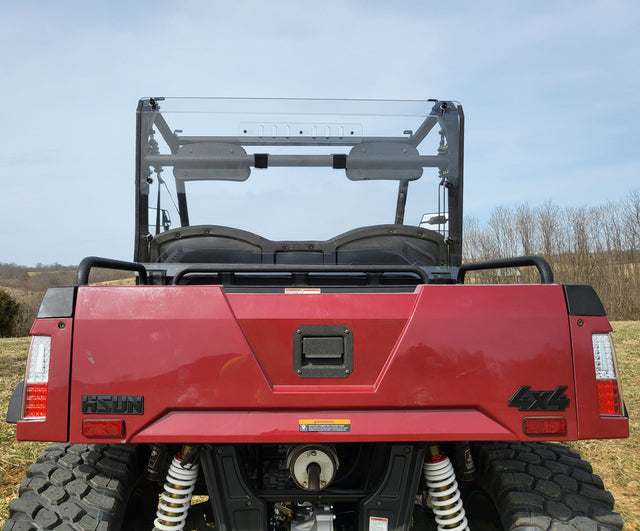 Photo of HiSun Sector 450 - 1 Pc Lexan Back Panel w/Vent, Clamp, and Soft Lower Panel Options by 3 Star UTV - Premium Windshields for UTVs / Side by Sides