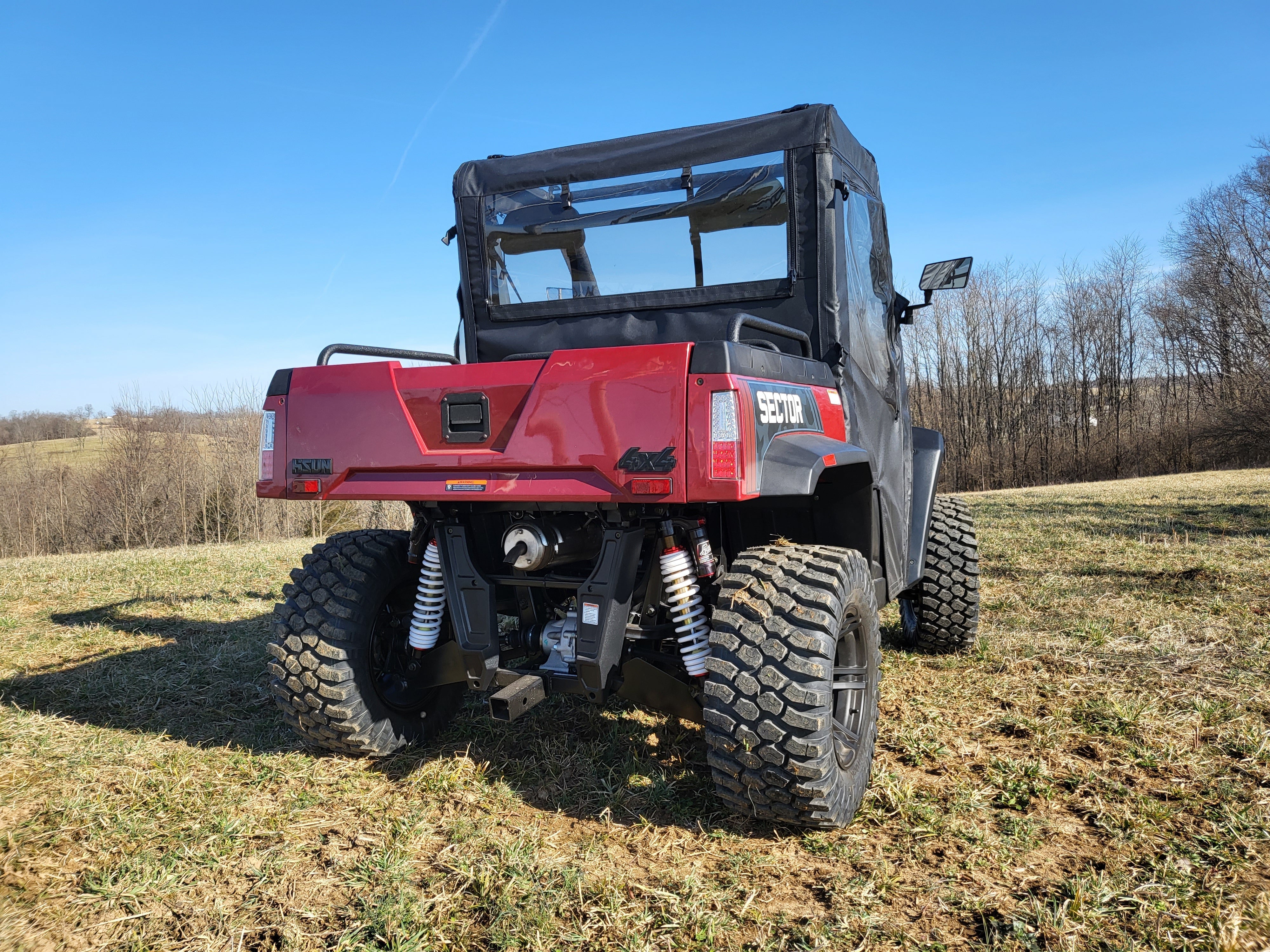 Photo of HiSun Sector 450 - Door/Rear Window Combo by 3 Star UTV - Premium Enclosures for UTVs / Side by Sides