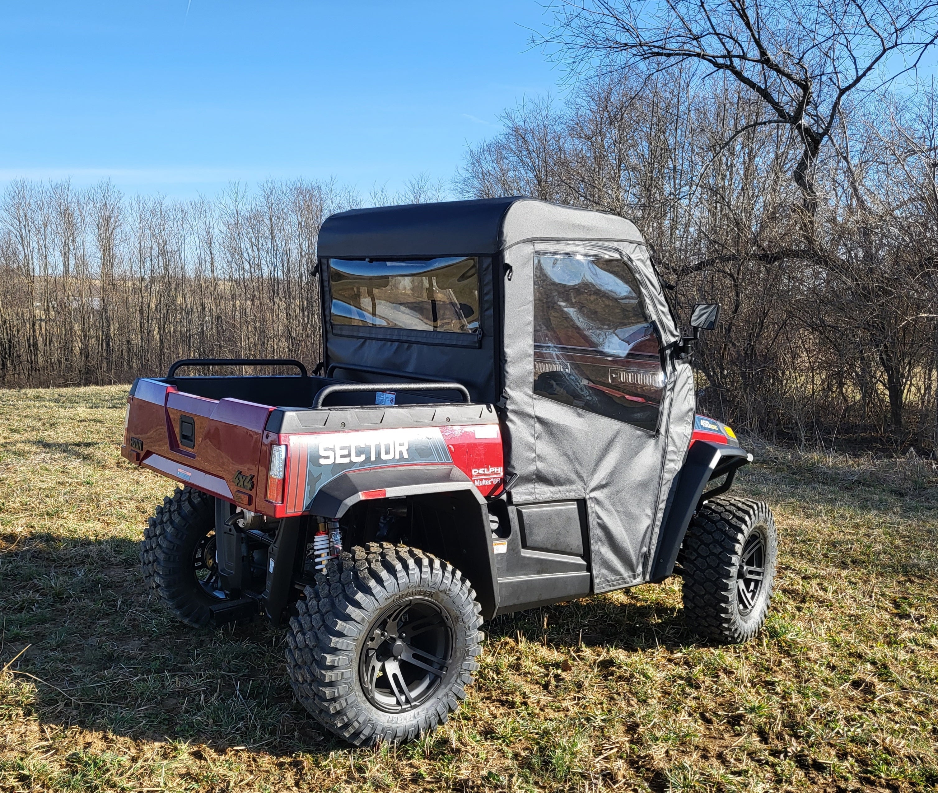 Photo of HiSun Sector 450 - Full Cab Enclosure for Hard Windshield by 3 Star UTV - Premium Enclosures for UTVs / Side by Sides