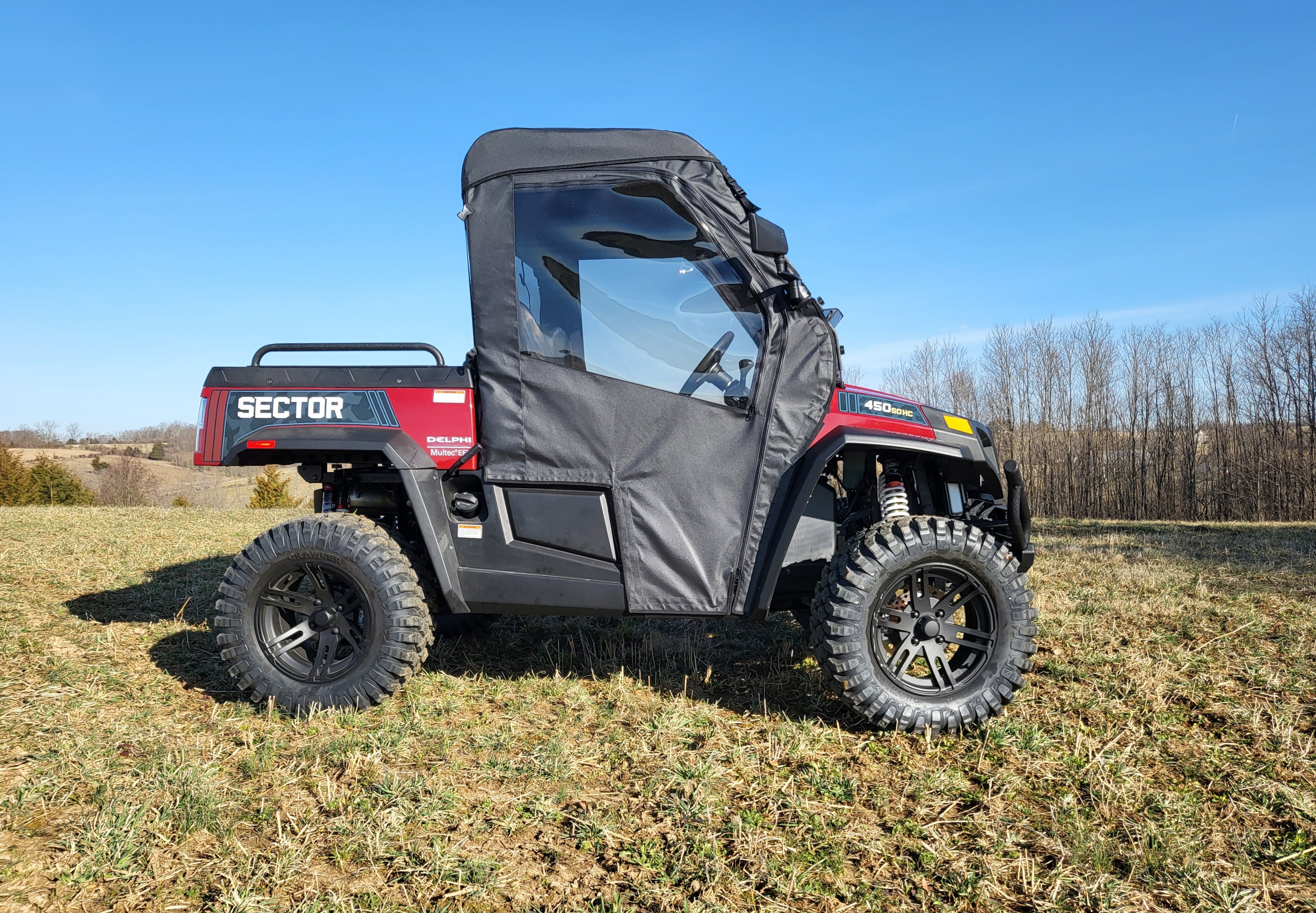 Photo of HiSun Sector 450 - Full Cab Enclosure for Hard Windshield by 3 Star UTV - Premium Enclosures for UTVs / Side by Sides