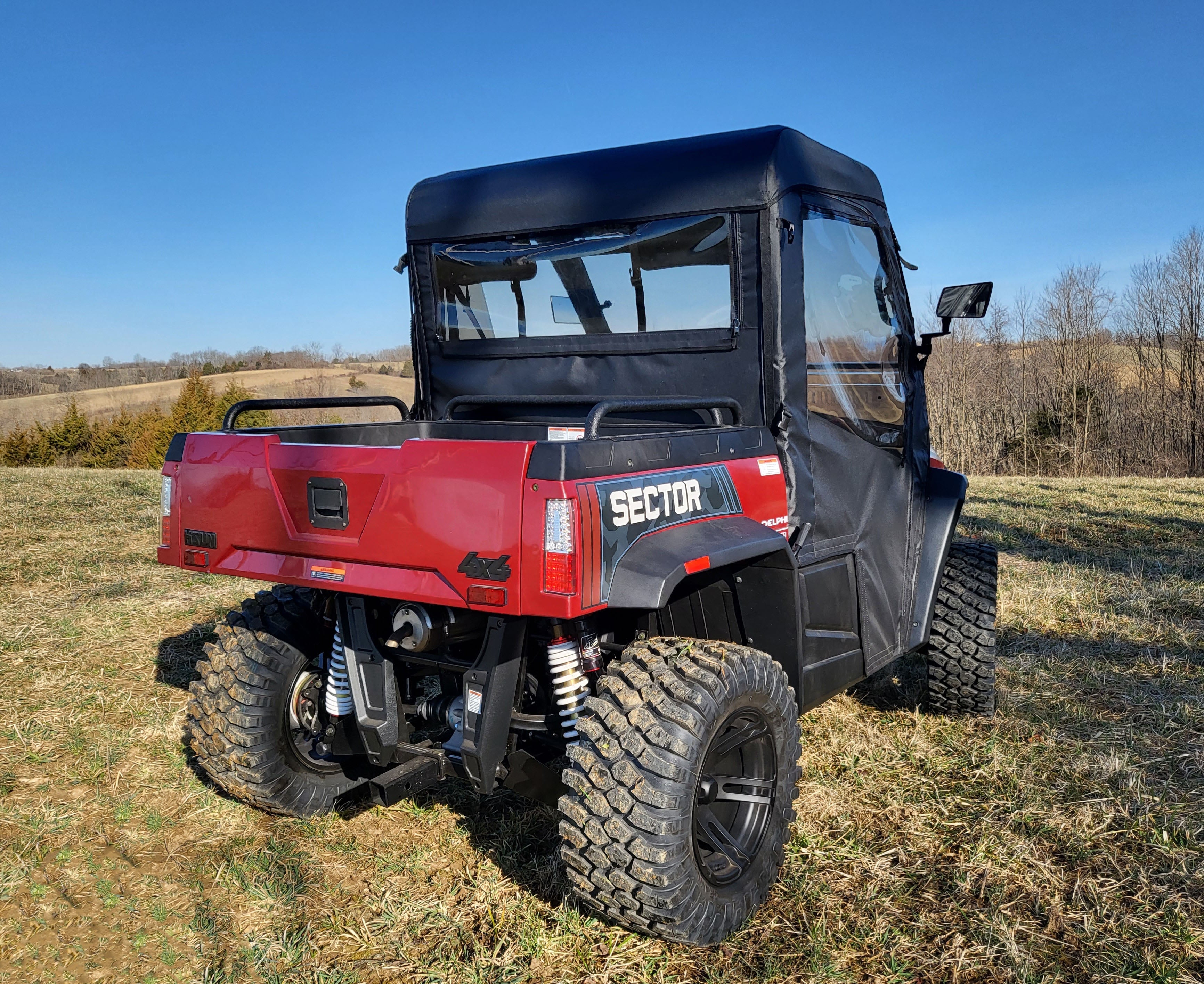 Photo of HiSun Sector 450 - Full Cab Enclosure for Hard Windshield by 3 Star UTV - Premium Enclosures for UTVs / Side by Sides