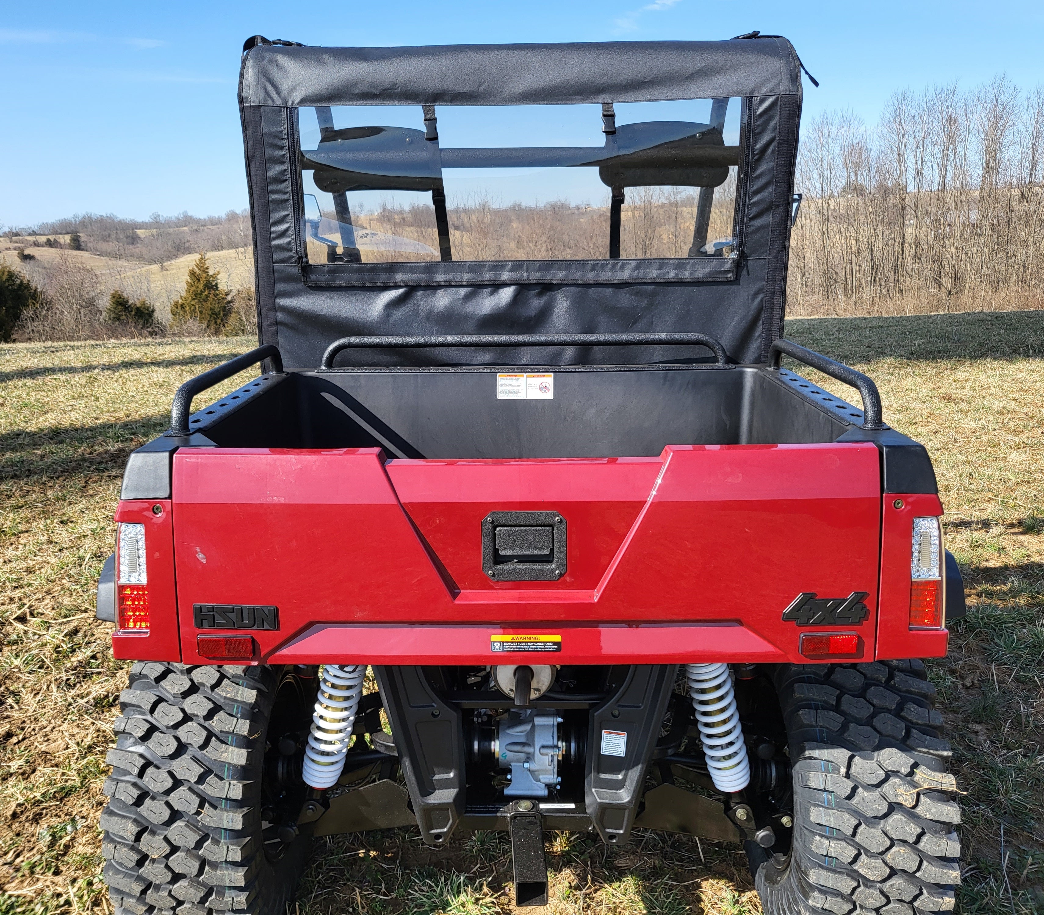 Photo of HiSun Sector 450 - Soft Back Panel by 3 Star UTV - Premium Enclosures for UTVs / Side by Sides