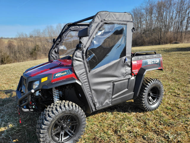 Photo of HiSun Sector 450 - Soft Doors by 3 Star UTV - Premium Enclosures for UTVs / Side by Sides