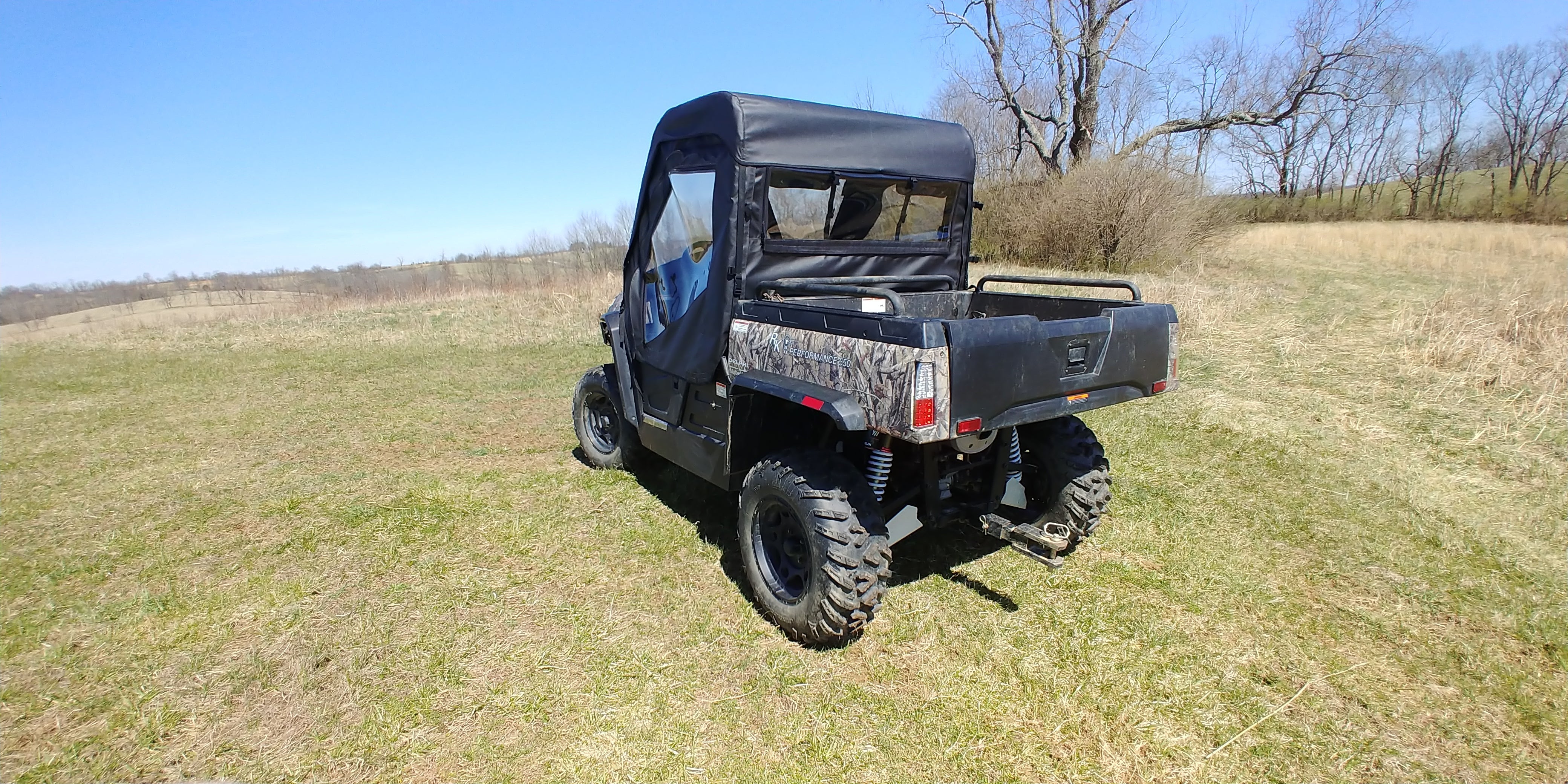 Photo of HiSun Sector 550/750 - Soft Back Panel by 3 Star UTV - Premium Enclosures for UTVs / Side by Sides