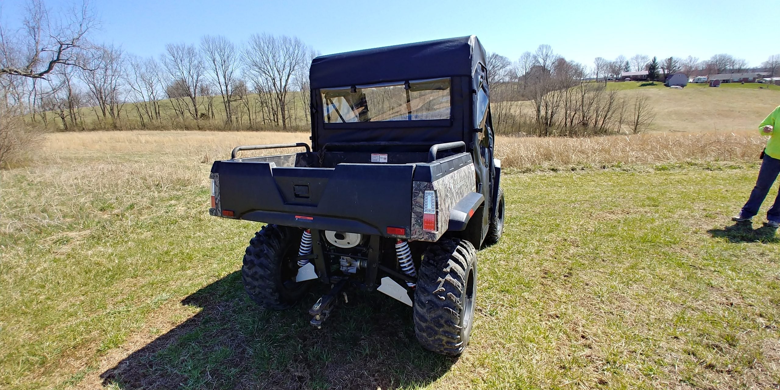 Photo of HiSun Sector 550/750 - Soft Back Panel by 3 Star UTV - Premium Enclosures for UTVs / Side by Sides
