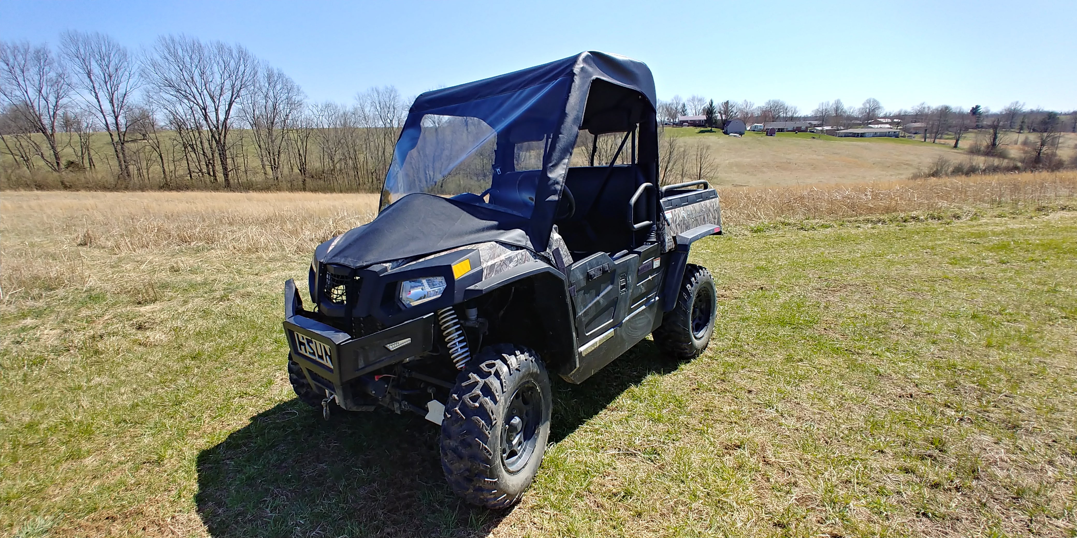 Photo of HiSun Sector 550/750 - Vinyl Windshield/Top Combo by 3 Star UTV - Premium Enclosures for UTVs / Side by Sides