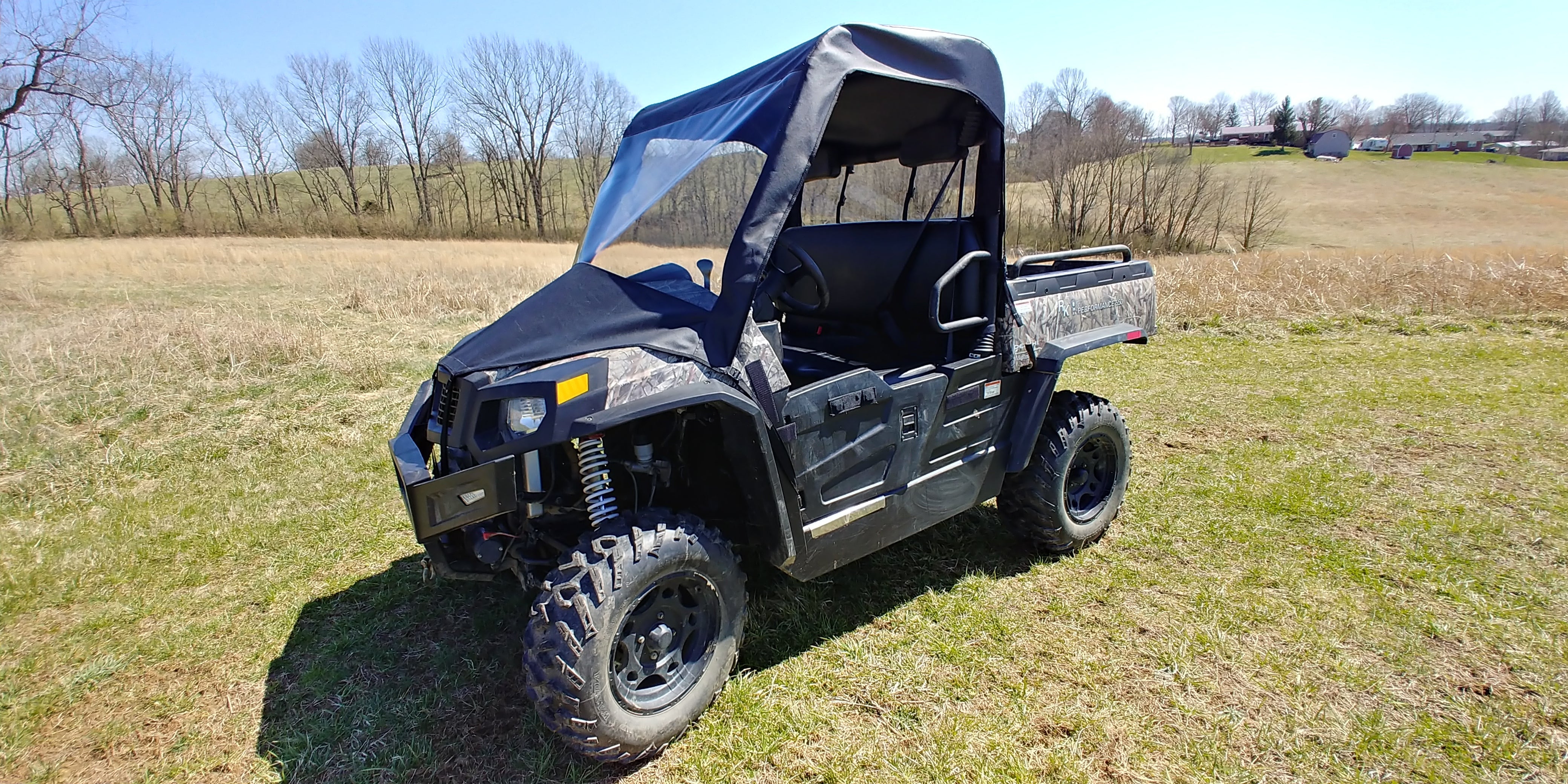 Photo of HiSun Sector 550/750 - Vinyl Windshield/Top/Rear Combo by 3 Star UTV - Premium Enclosures for UTVs / Side by Sides