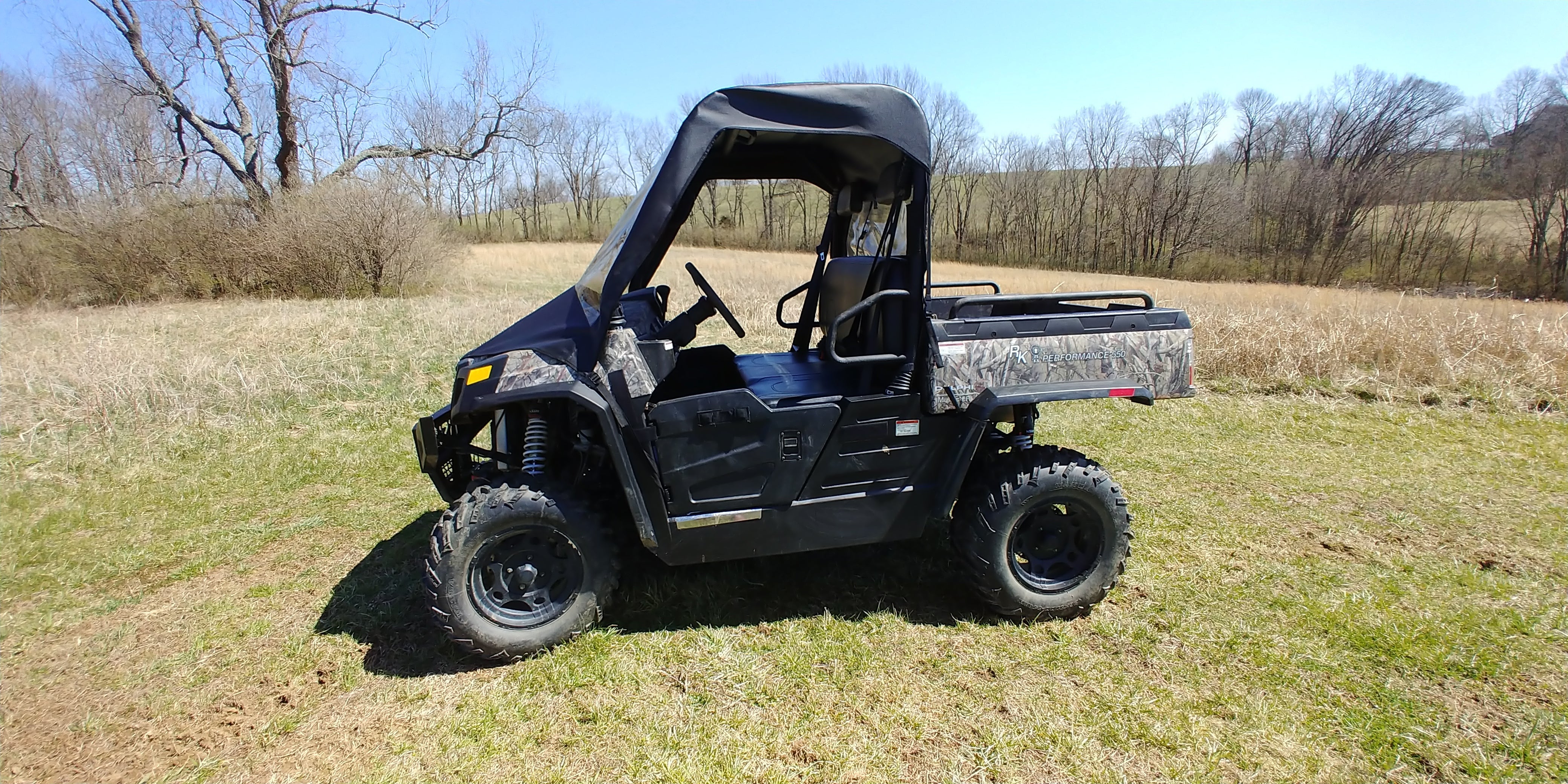 Photo of HiSun Sector 550/750 - Vinyl Windshield/Top/Rear Combo by 3 Star UTV - Premium Enclosures for UTVs / Side by Sides