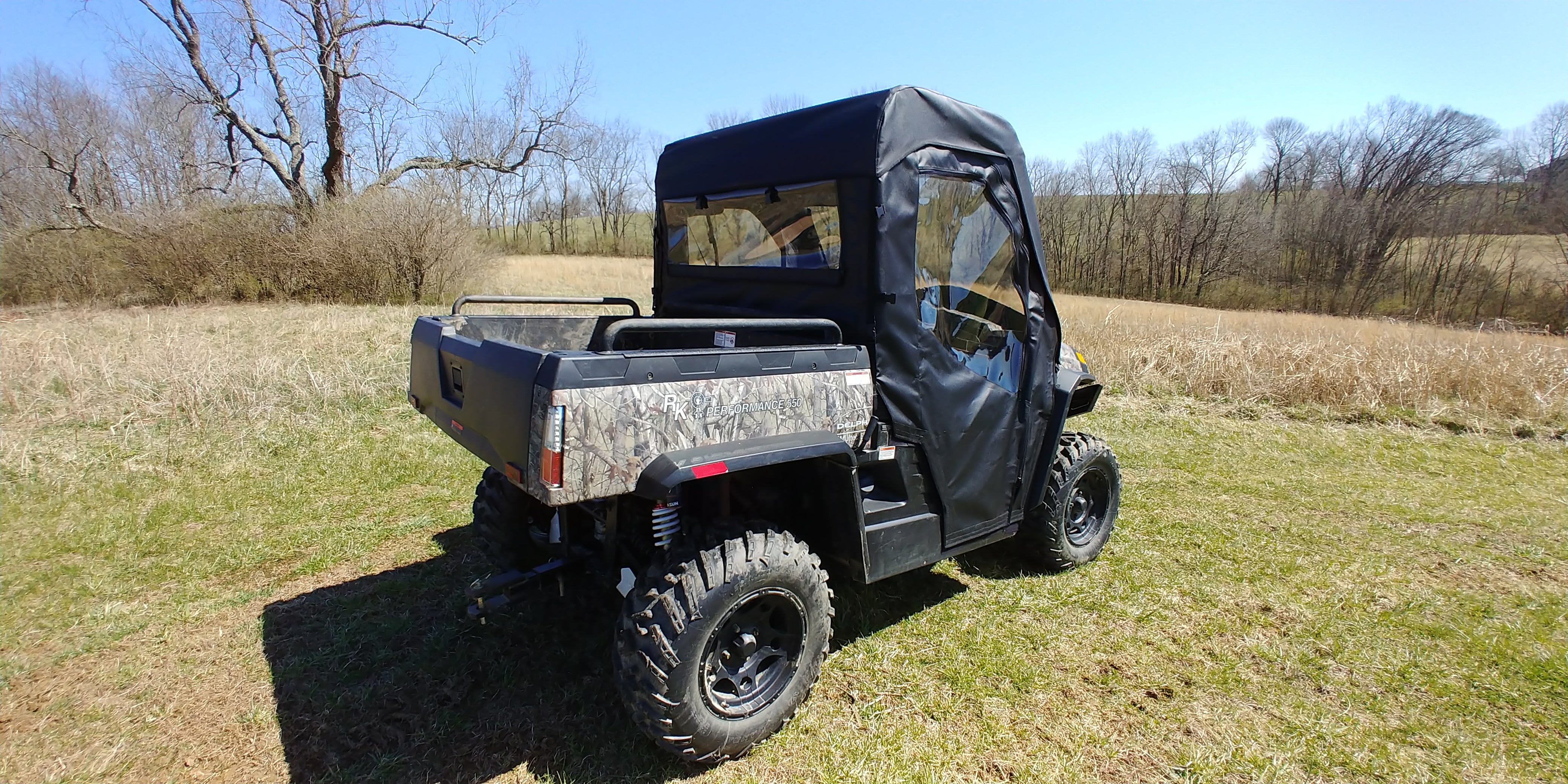 Photo of HiSun Sector 550/750 - Door/Rear Window Combo (Full Doors) by 3 Star UTV - Premium Enclosures for UTVs / Side by Sides
