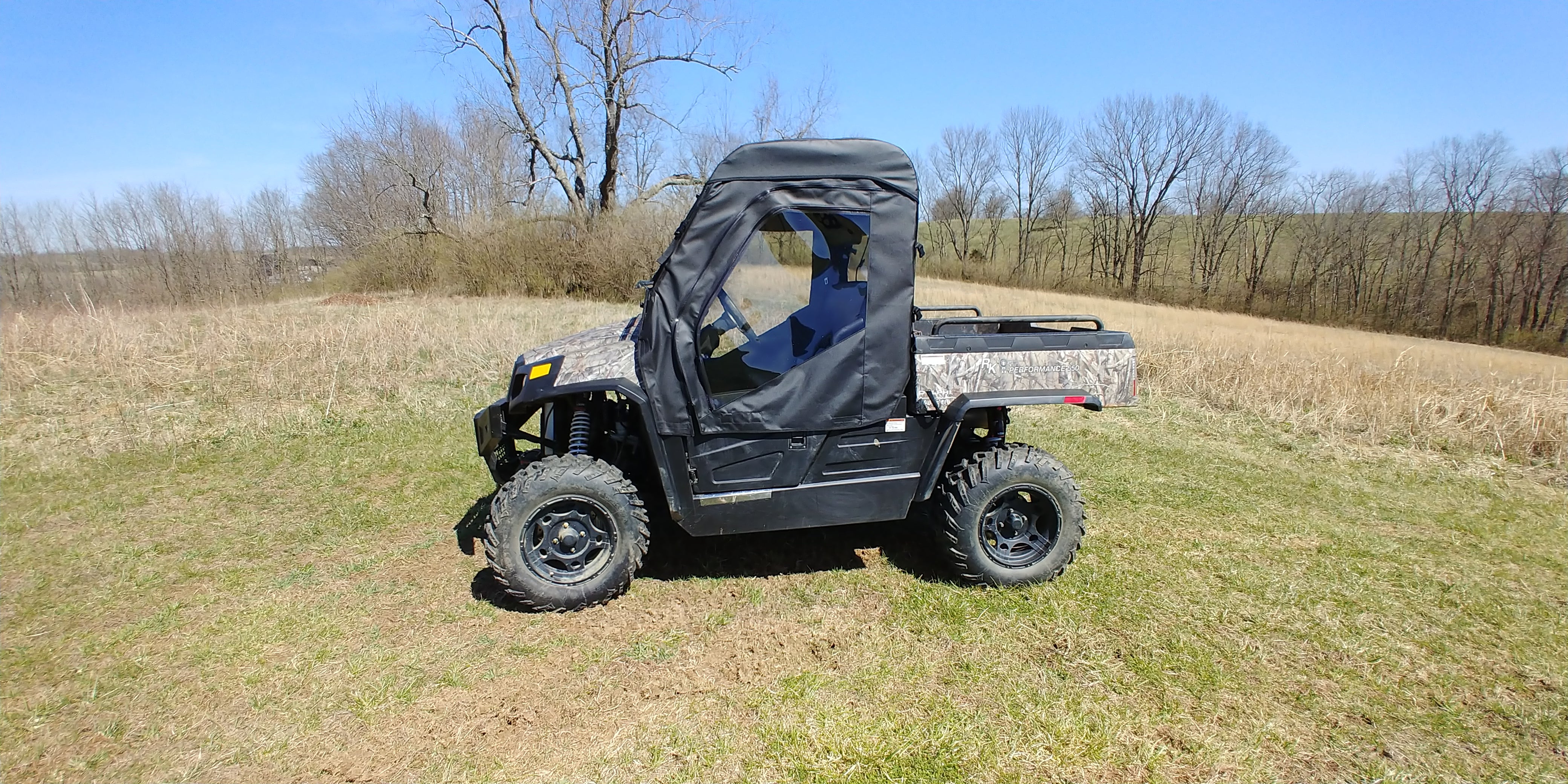 Photo of HiSun Sector 550/750 - Door/Rear Window Combo (Half Doors) by 3 Star UTV - Premium Enclosures for UTVs / Side by Sides
