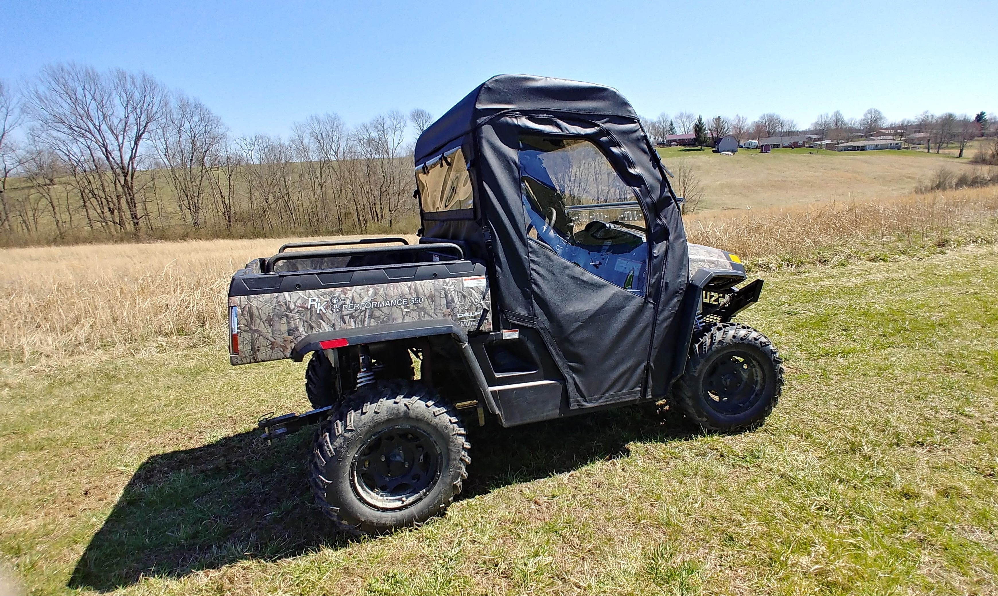 Photo of HiSun Sector 550/750 - Full Cab Enclosure for Hard Windshield (Full Doors) by 3 Star UTV - Premium Enclosures for UTVs / Side by Sides