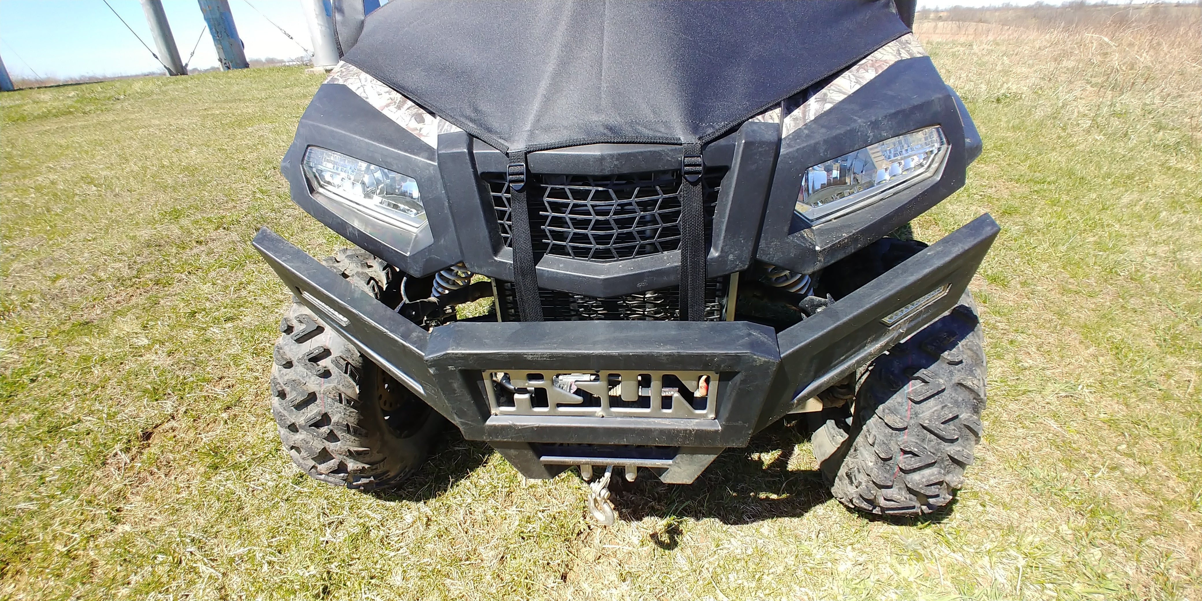 Photo of HiSun Sector 550/750 - Full Cab Enclosure with Vinyl Windshield (Full Doors) by 3 Star UTV - Premium Enclosures for UTVs / Side by Sides