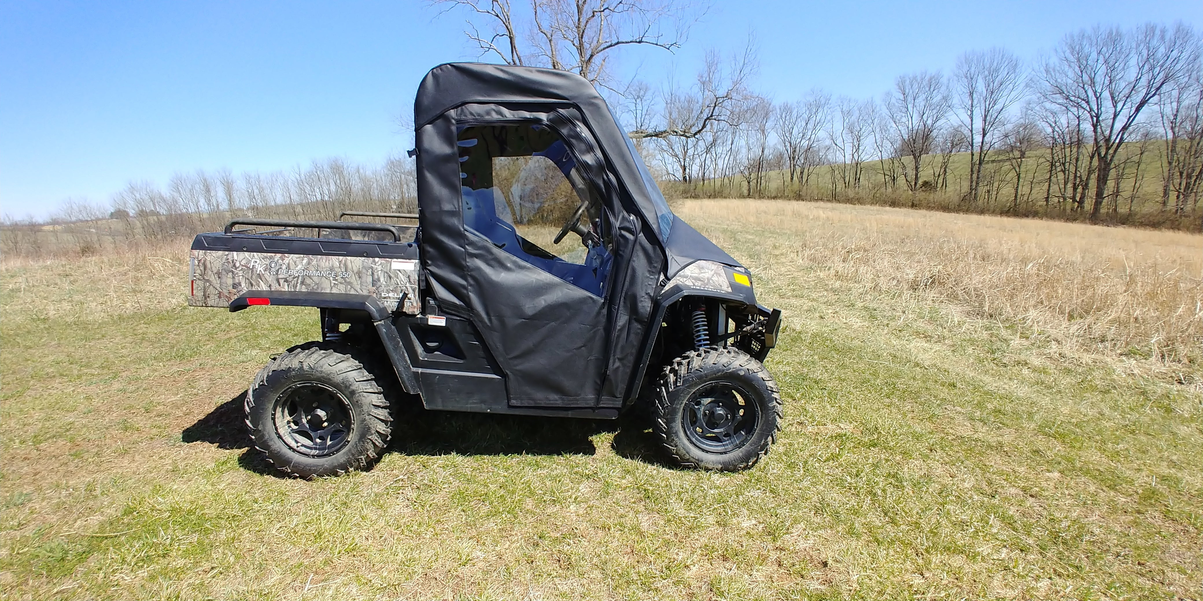 Photo of HiSun Sector 550/750 - Full Cab Enclosure with Vinyl Windshield (Full Doors) by 3 Star UTV - Premium Enclosures for UTVs / Side by Sides