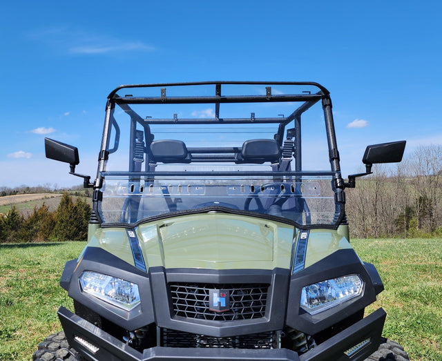 Photo of HiSun Sector 750 Crew - 2 Pc Windshield with Vent, Clamp, and Hard Coat Options by 3 Star UTV - Premium Windshields for UTVs / Side by Sides