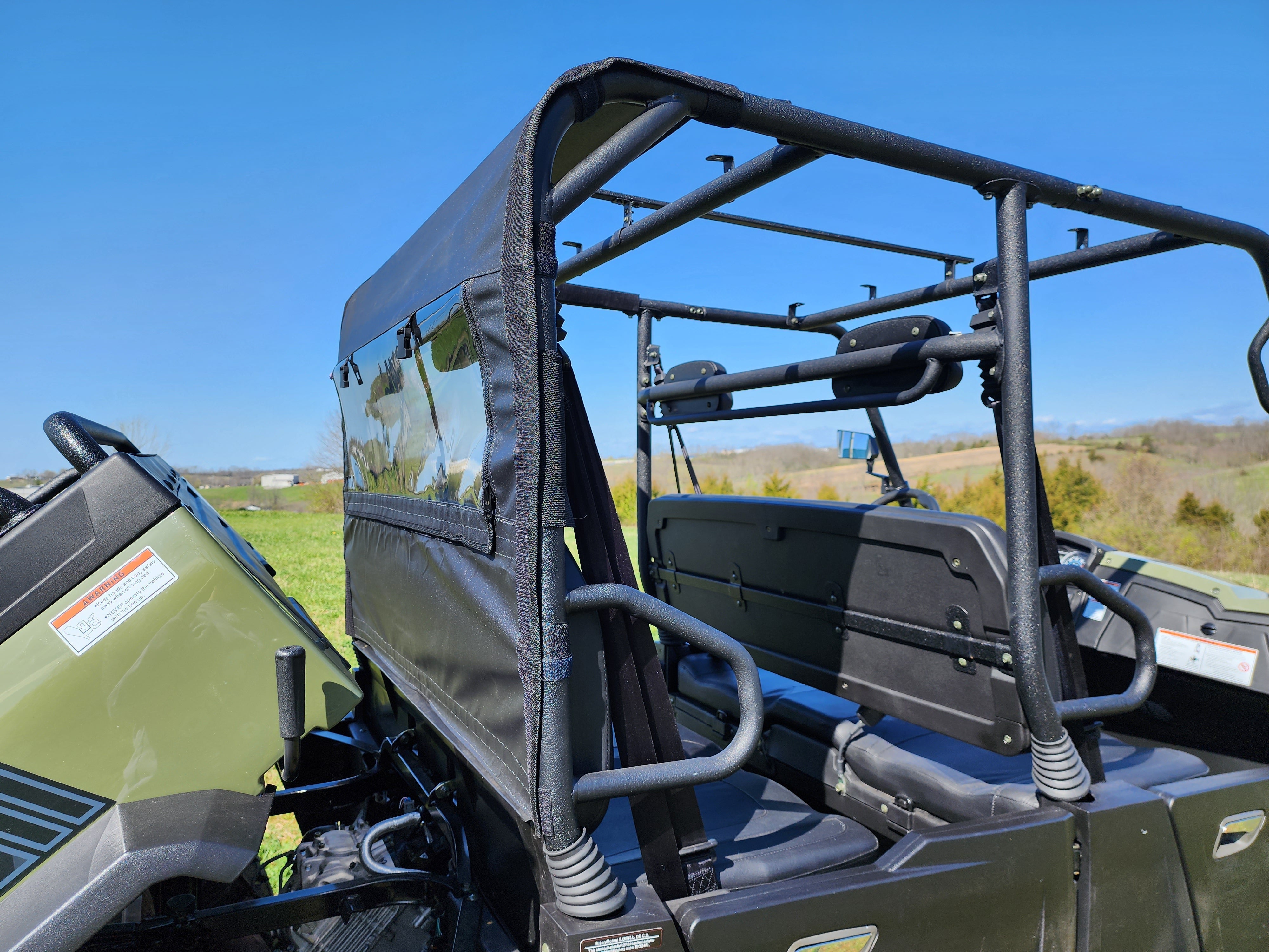 Photo of Bad Boy Bandit Crew Cab- Soft Back Panel by 3 Star UTV - Premium Enclosures for UTVs / Side by Sides