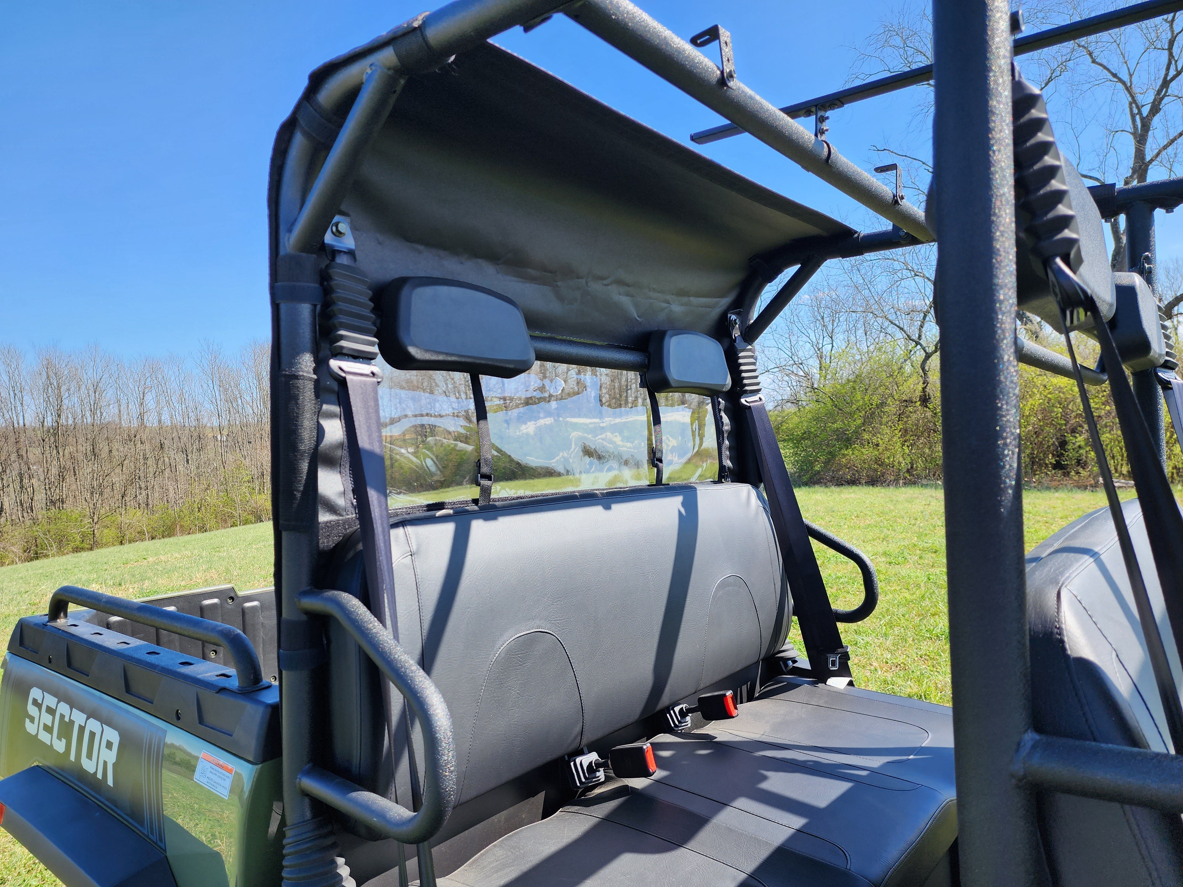 Photo of Bad Boy Bandit Crew Cab- Soft Back Panel by 3 Star UTV - Premium Enclosures for UTVs / Side by Sides