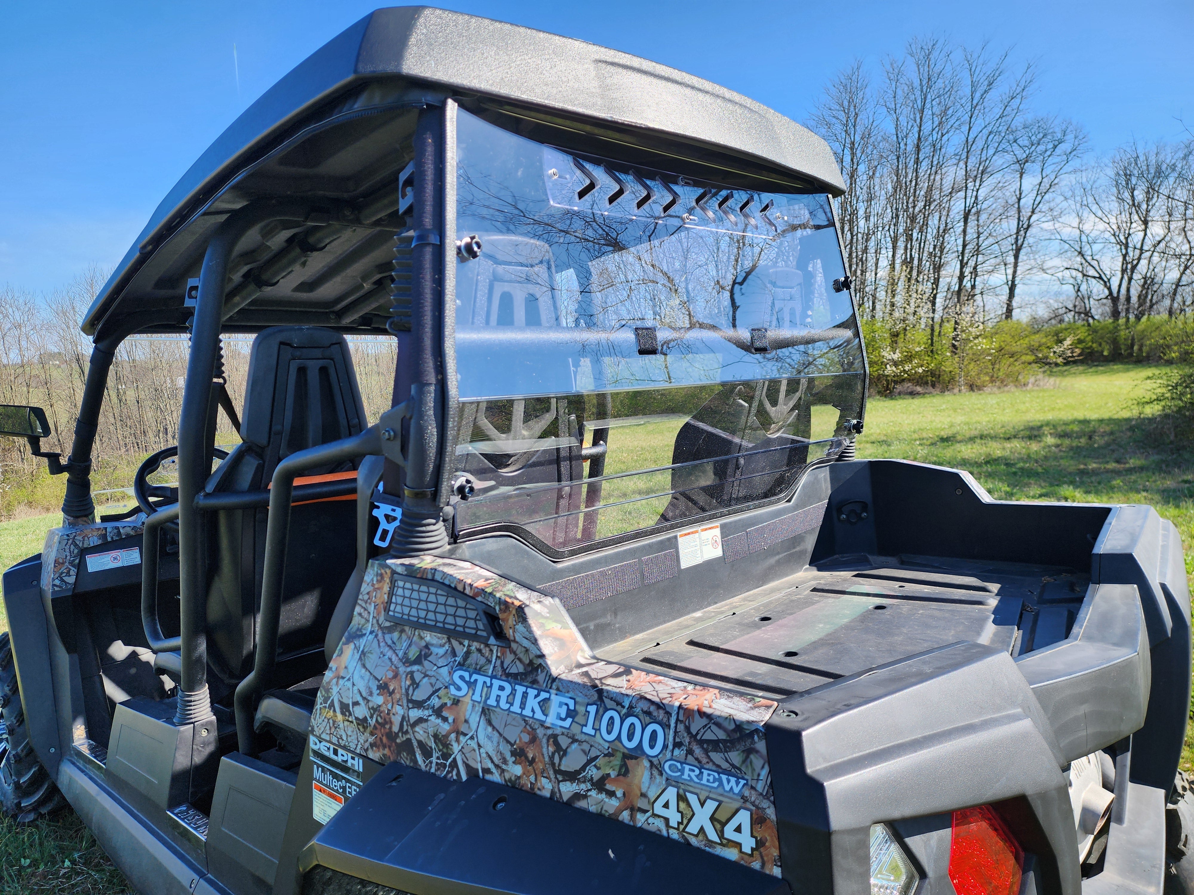 Photo of HiSun Strike 1000 Crew - 1 Pc Lexan Back Panel by 3 Star UTV - Premium Windshields for UTVs / Side by Sides