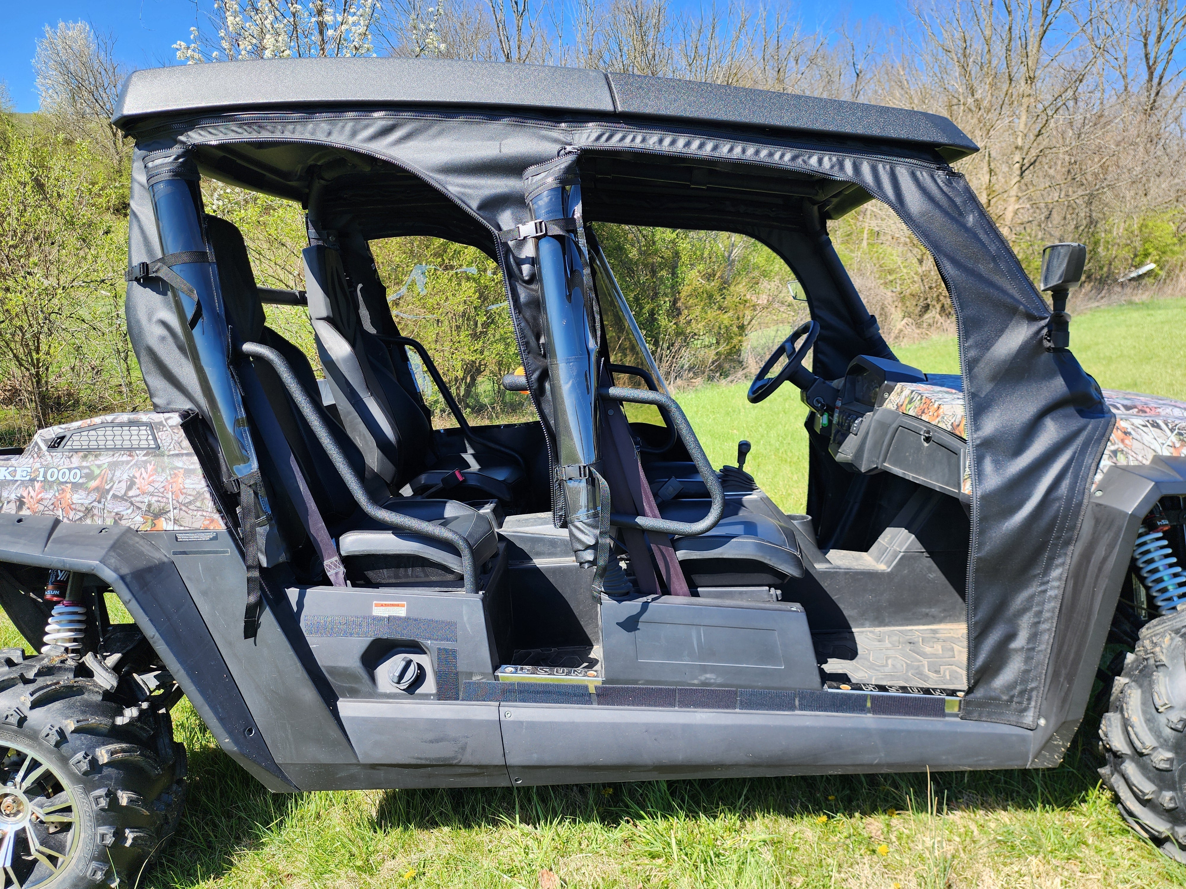 Photo of HiSun Strike 1000 Crew - Soft Full Doors/Rear Panel Combo by 3 Star UTV - Premium Enclosures for UTVs / Side by Sides