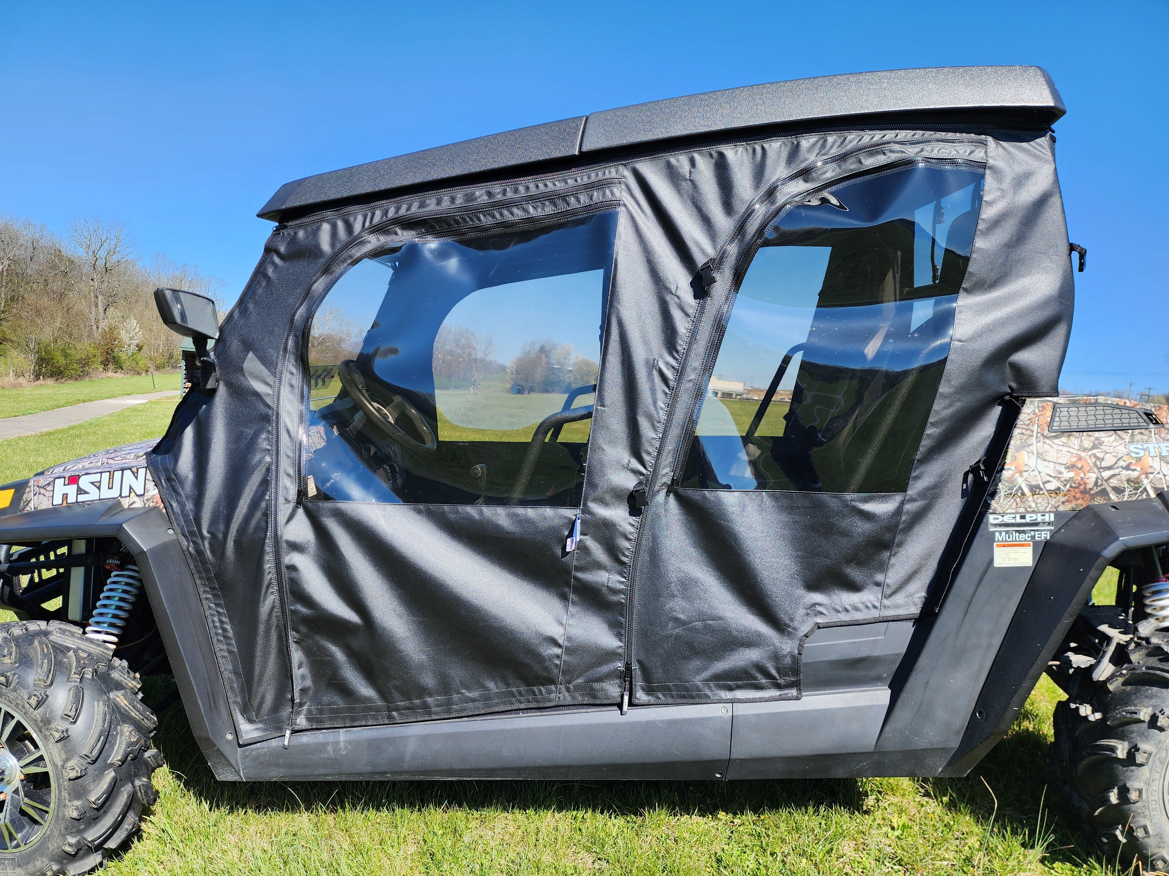 Photo of HiSun Strike 1000 Crew - Soft Full Doors by 3 Star UTV - Premium Enclosures for UTVs / Side by Sides