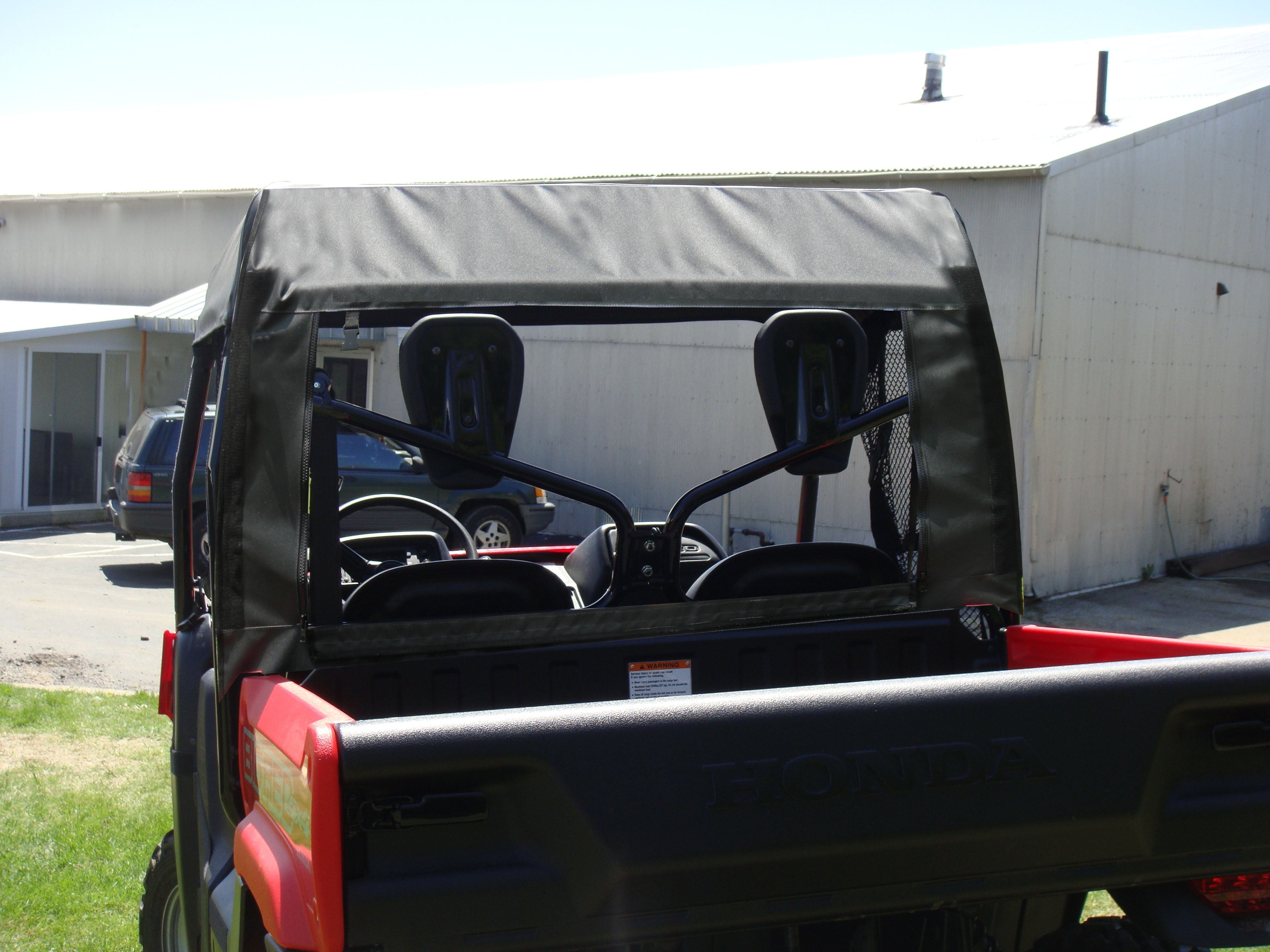 Photo of Honda Big Red - Door/Rear Window Combo by 3 Star UTV - Premium Enclosures for UTVs / Side by Sides