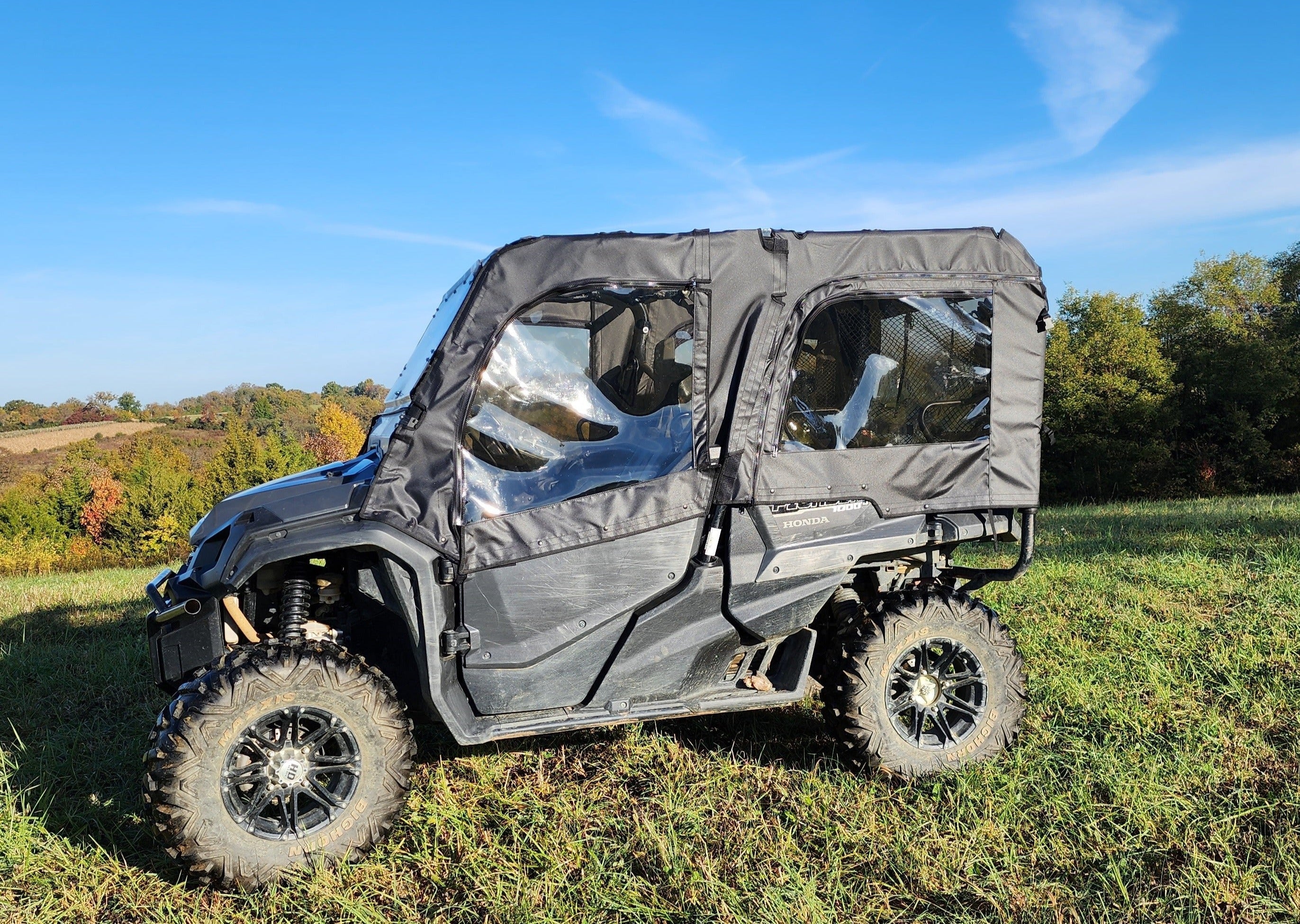 Photo of Honda Pioneer 1000-5 - Door/Rear Window Combo (Upper Doors/Rear Panel) by 3 Star UTV - Premium Enclosures for UTVs / Side by Sides