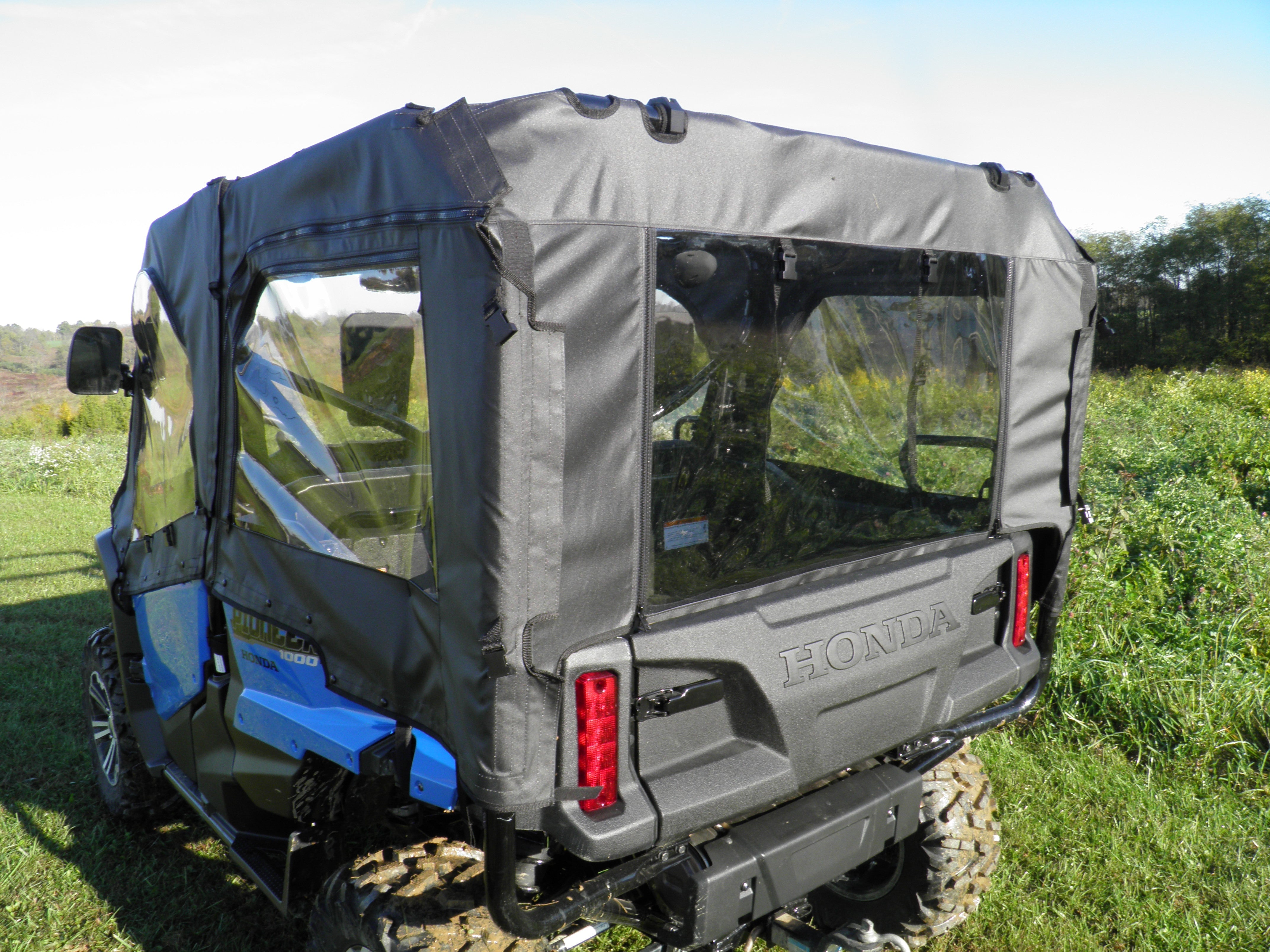 Photo of Honda Pioneer 1000-5 - Door/Rear Window Combo (Upper Doors/Rear Panel/Center Panel) by 3 Star UTV - Premium Enclosures for UTVs / Side by Sides
