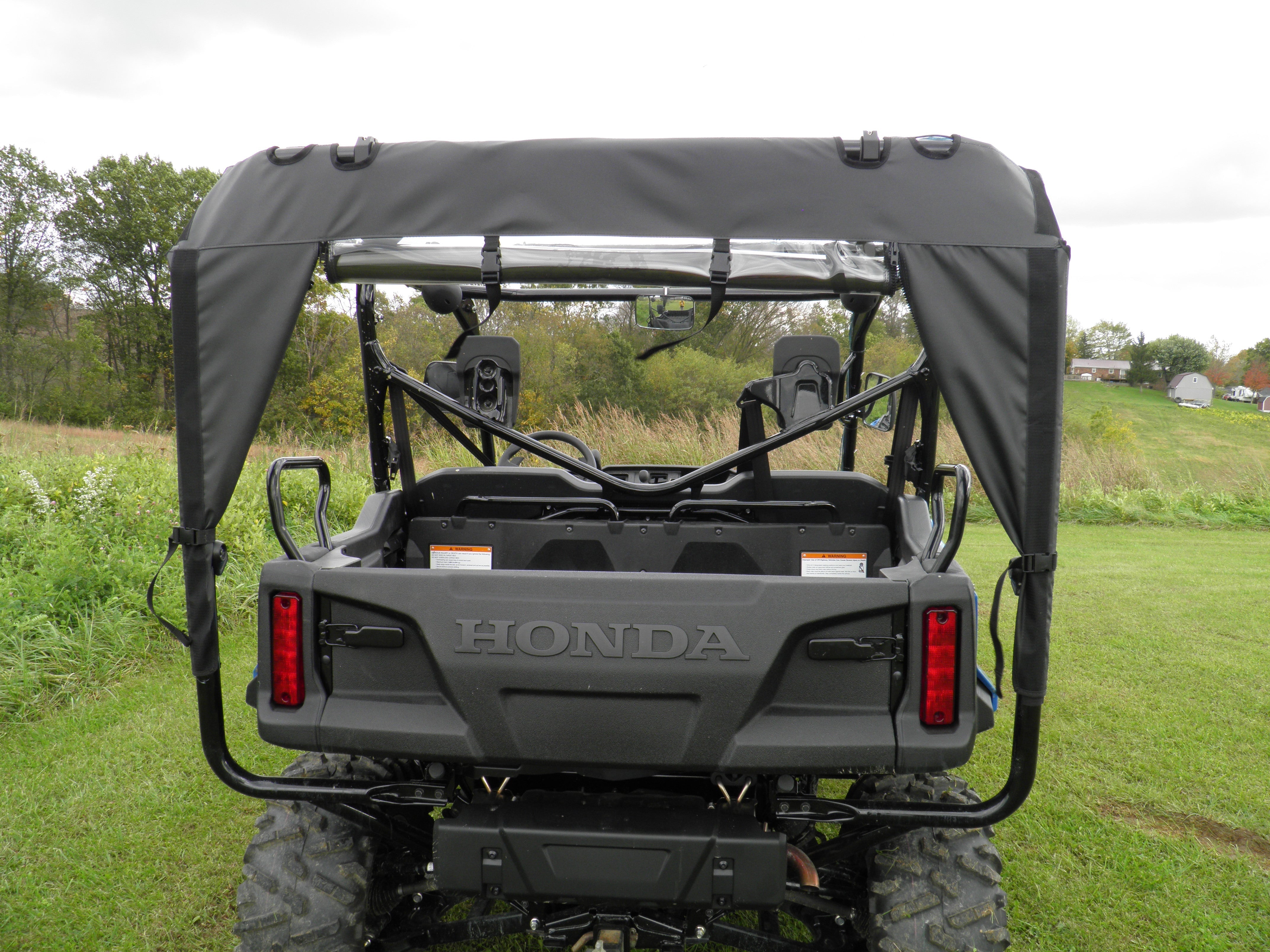 Photo of Honda Pioneer 1000-5 - Full Cab Enclosure for Hard Windshield (Upper Doors/Rear Panel/Center Panel/Soft Top) by 3 Star UTV - Premium Enclosures for UTVs / Side by Sides