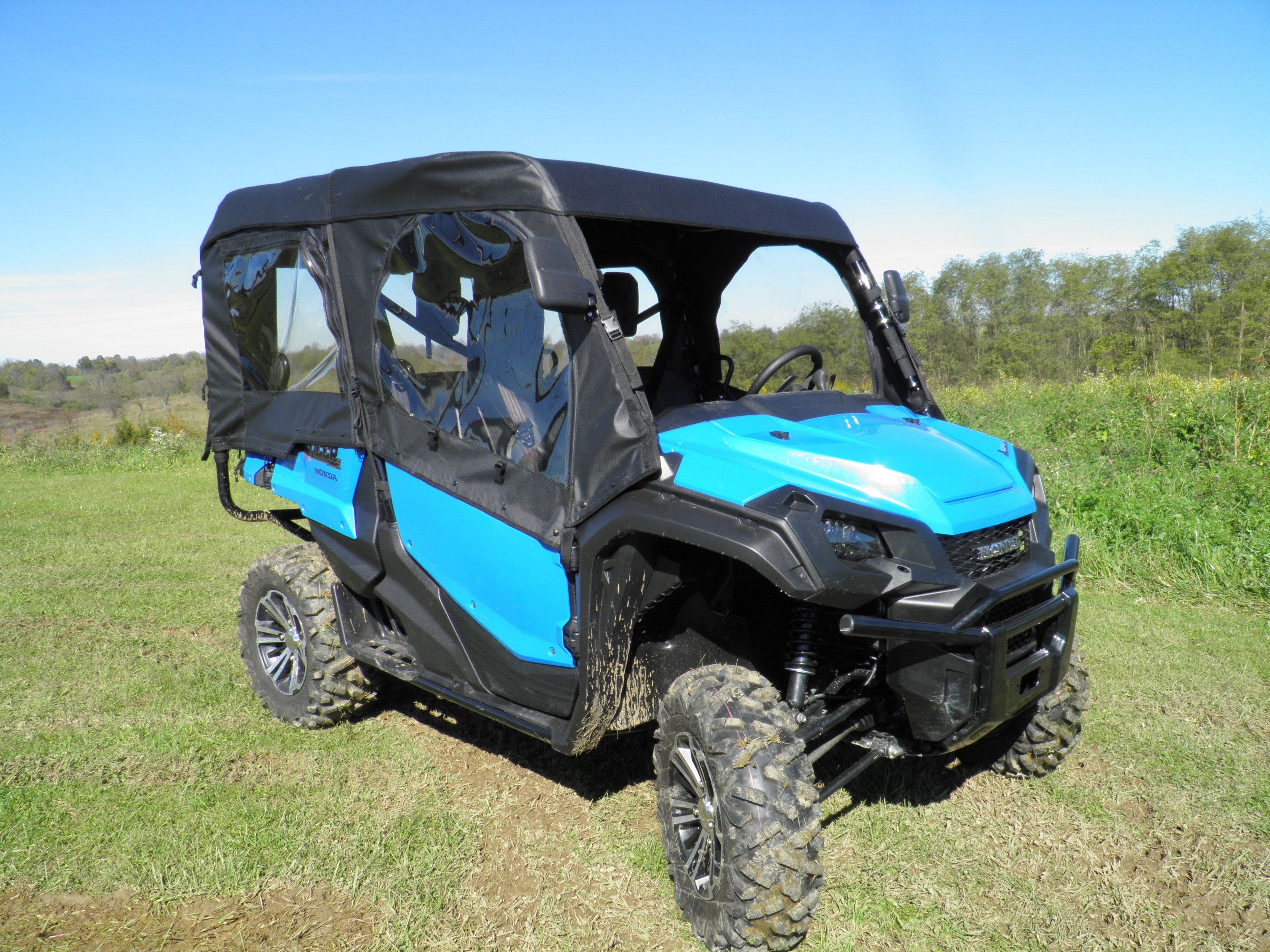 Photo of Honda Pioneer 1000-5 - Full Cab Enclosure for Hard Windshield (Upper Doors/Rear Panel/Soft Top) by 3 Star UTV - Premium Enclosures for UTVs / Side by Sides