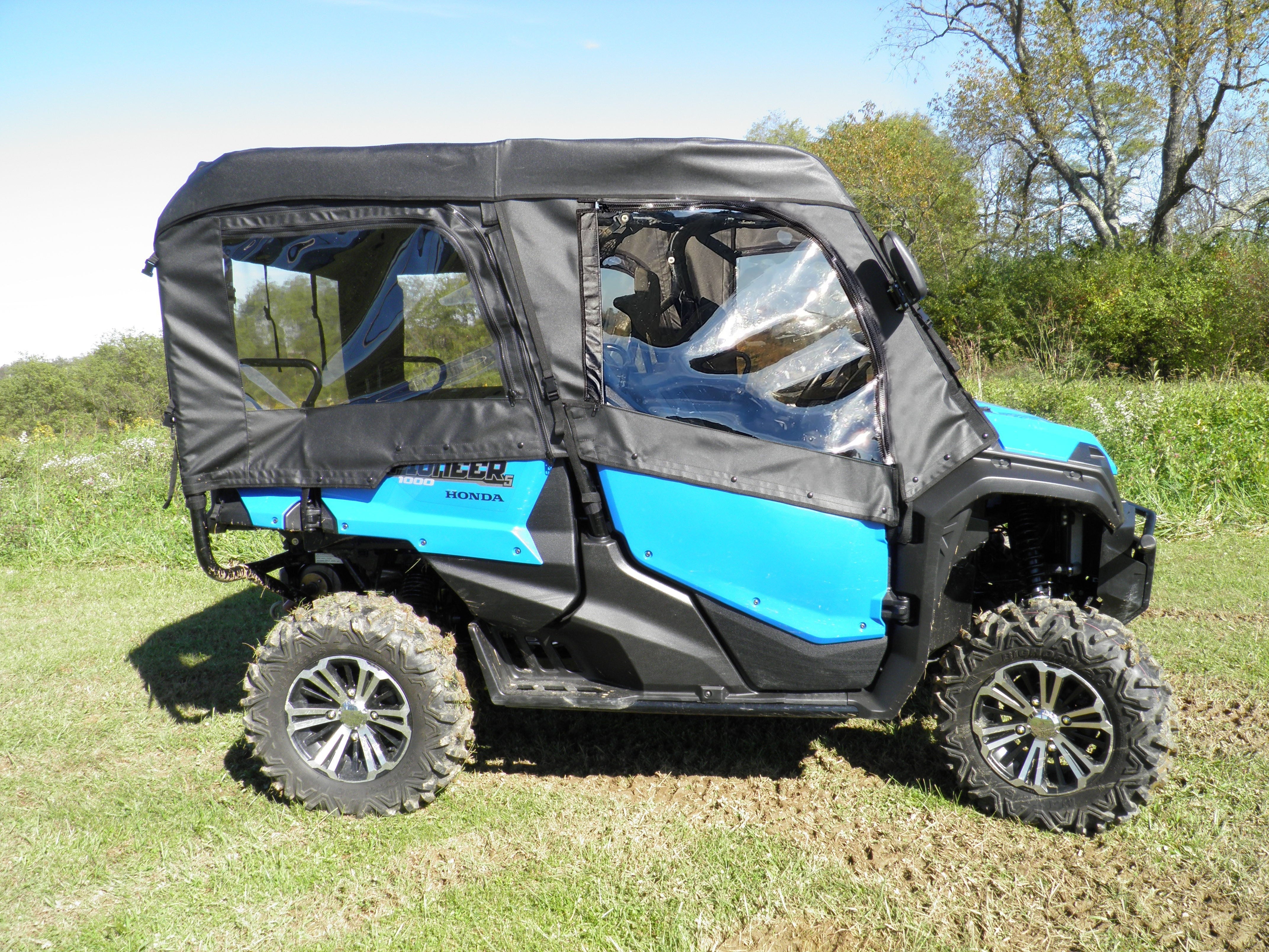 Photo of Honda Pioneer 1000-5 - Full Cab Enclosure for Hard Windshield (Upper Doors/Rear Panel/Soft Top) by 3 Star UTV - Premium Enclosures for UTVs / Side by Sides