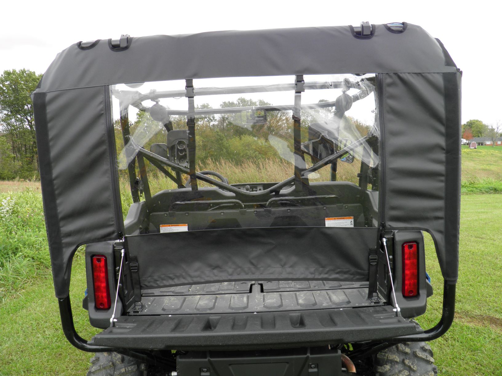 Photo of Honda Pioneer 1000-5 - Soft Back Panel by 3 Star UTV - Premium Enclosures for UTVs / Side by Sides