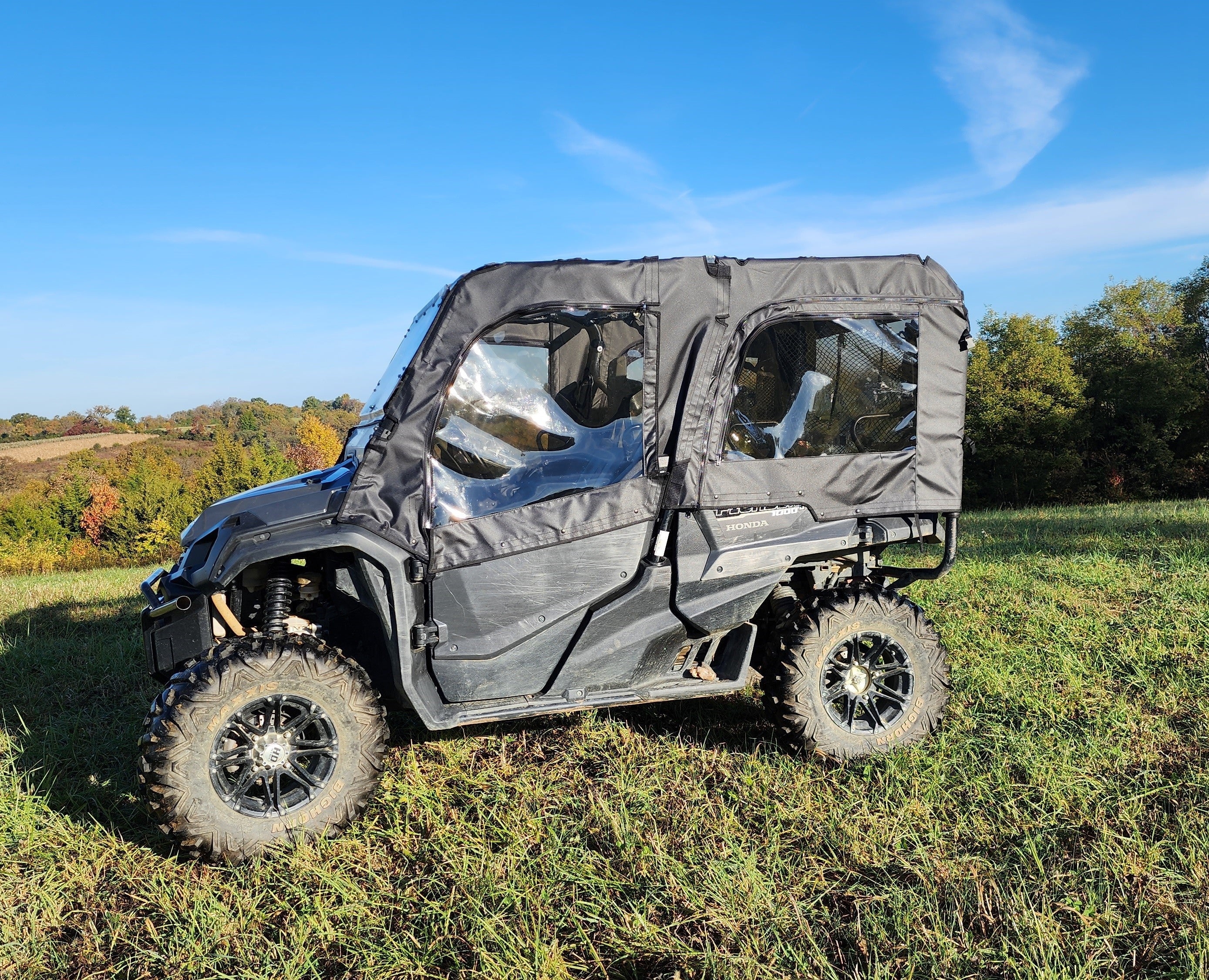 Photo of Honda Pioneer 1000-5 - Upper Soft Front and Rear Doors by 3 Star UTV - Premium Enclosures for UTVs / Side by Sides