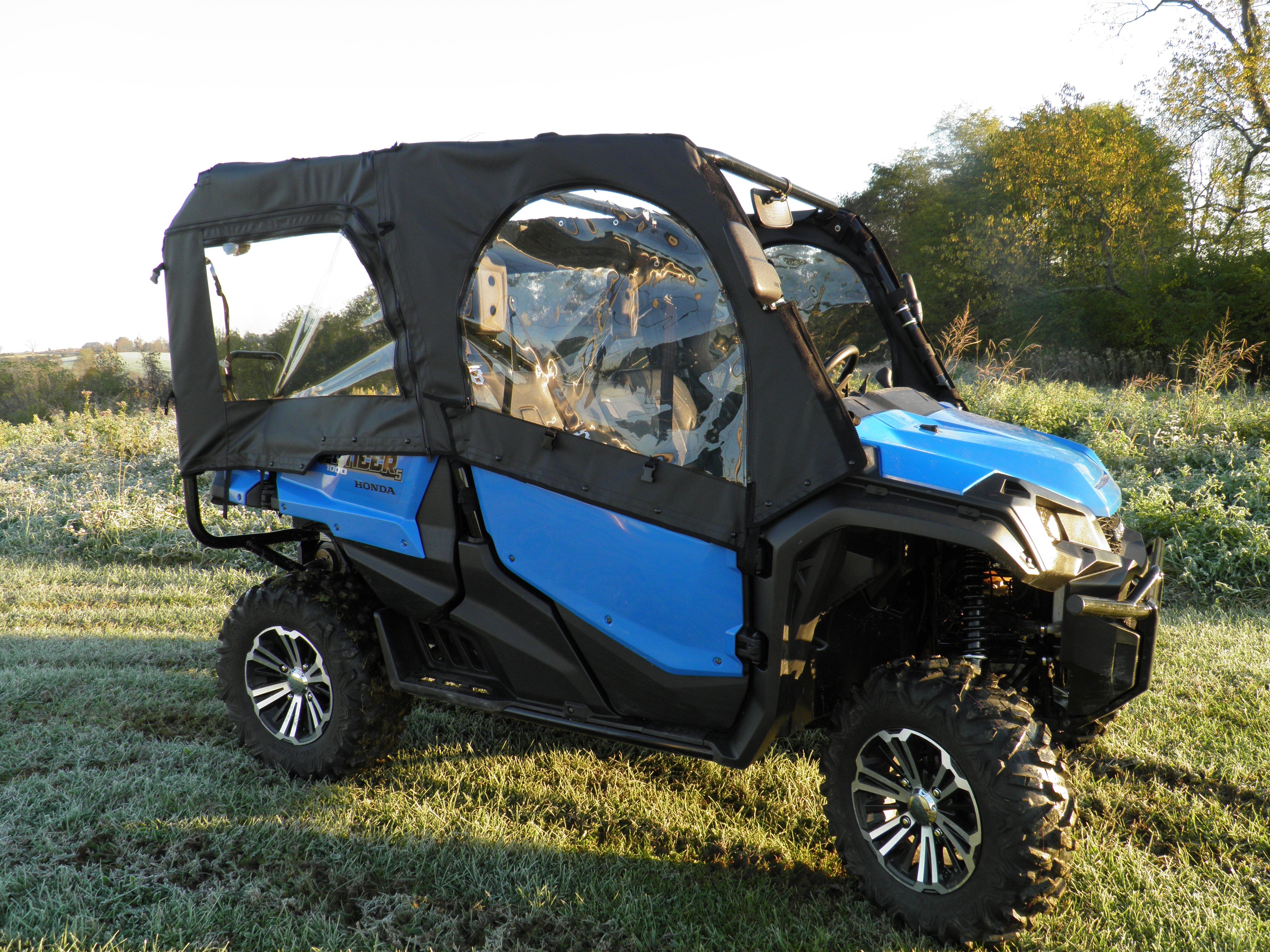 Photo of Honda Pioneer 1000-5 - Upper Soft Front and Rear Doors by 3 Star UTV - Premium Enclosures for UTVs / Side by Sides