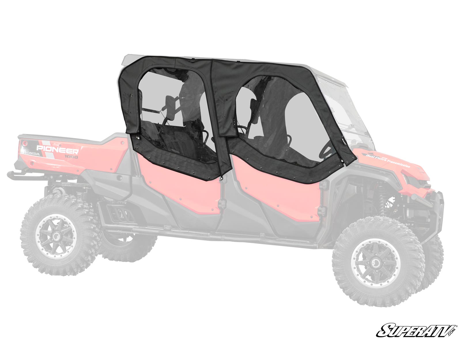 Photo of SuperATV Honda Pioneer 1000-6 Primal Soft Cab Enclosure Upper Doors by SuperATV - Premium Cab Enclosures for UTVs / Side by Sides