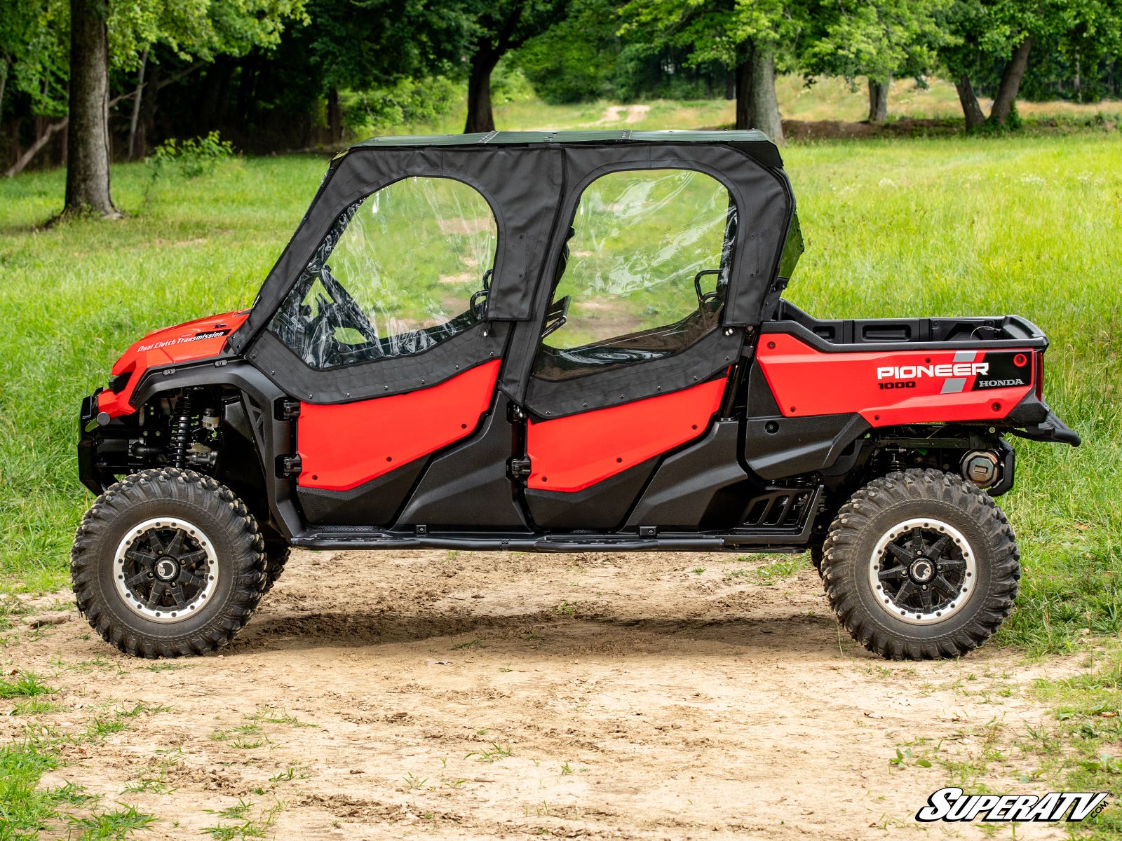 Photo of SuperATV Honda Pioneer 1000-6 Primal Soft Cab Enclosure Upper Doors by SuperATV - Premium Cab Enclosures for UTVs / Side by Sides