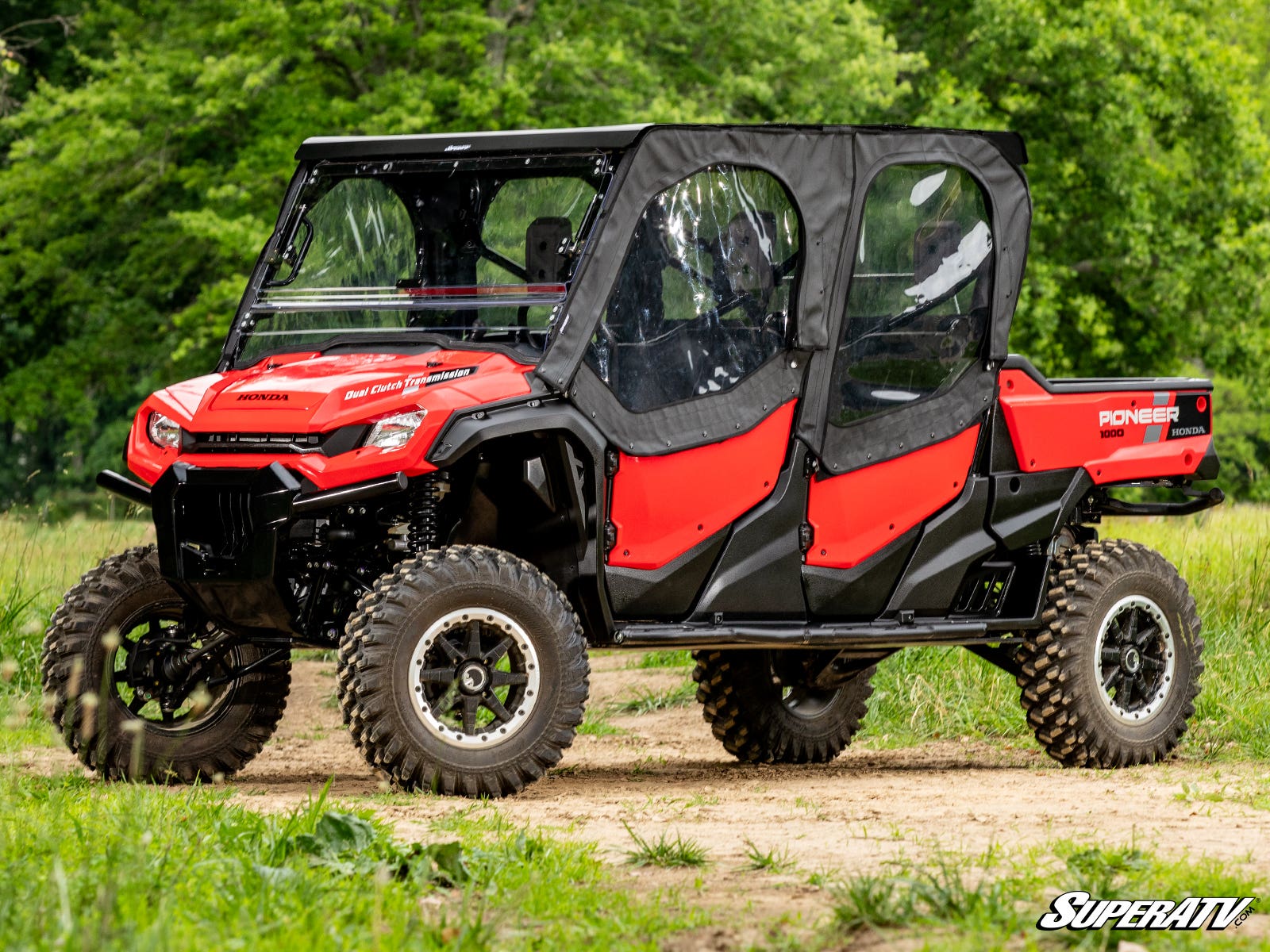 Photo of SuperATV Honda Pioneer 1000-6 Primal Soft Cab Enclosure Upper Doors by SuperATV - Premium Cab Enclosures for UTVs / Side by Sides