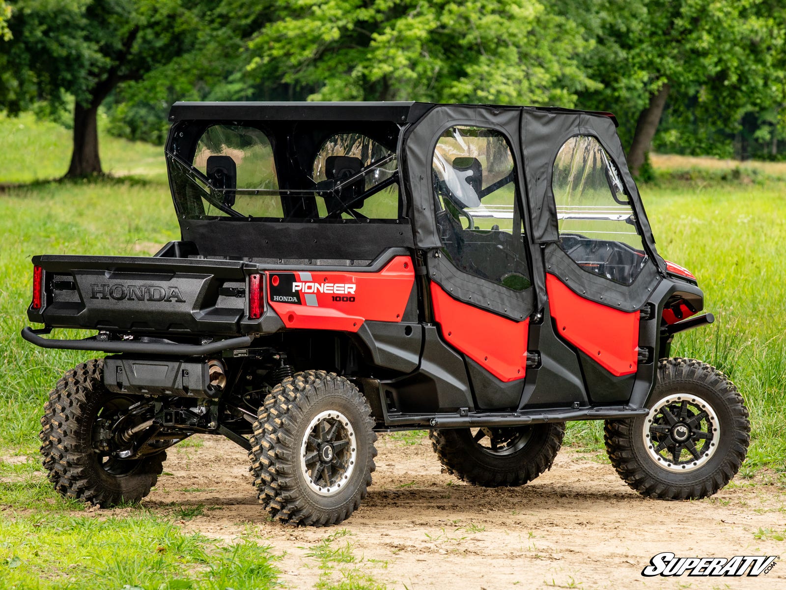 Photo of SuperATV Honda Pioneer 1000-6 Primal Soft Cab Enclosure Upper Doors by SuperATV - Premium Cab Enclosures for UTVs / Side by Sides