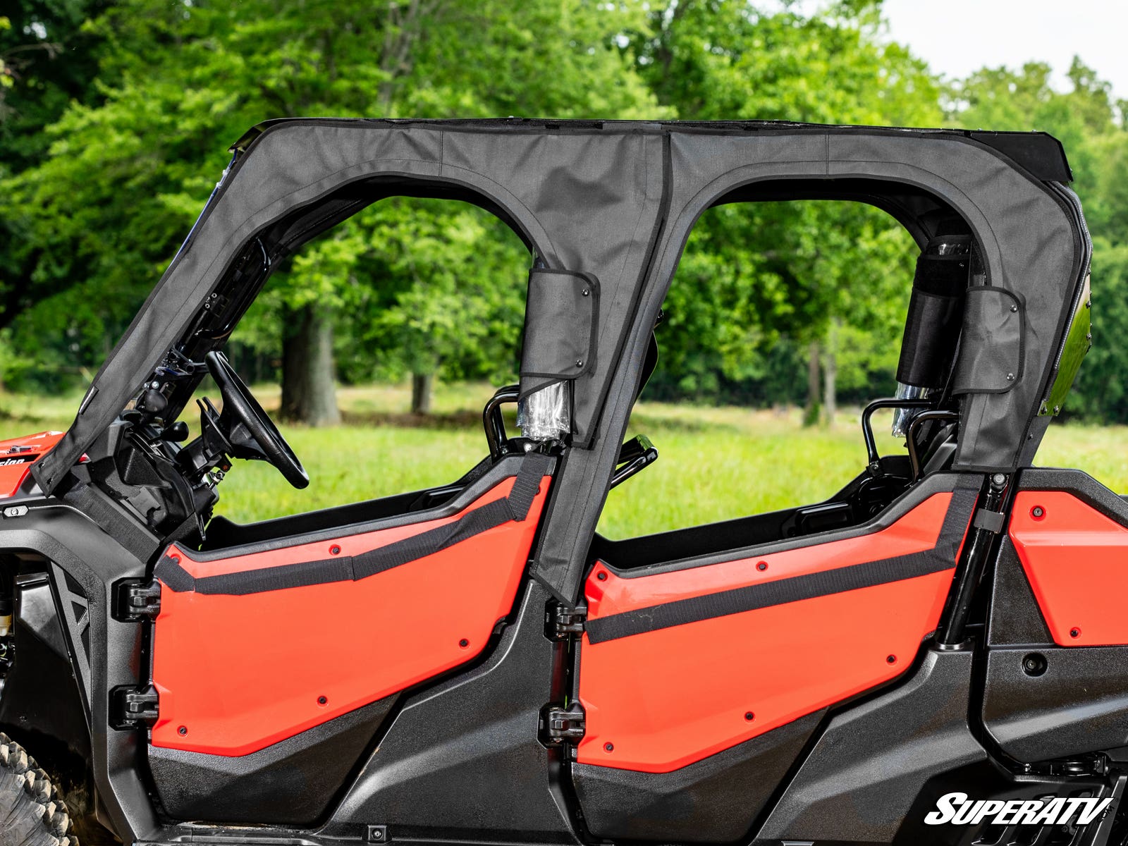 Photo of SuperATV Honda Pioneer 1000-6 Primal Soft Cab Enclosure Upper Doors by SuperATV - Premium Cab Enclosures for UTVs / Side by Sides
