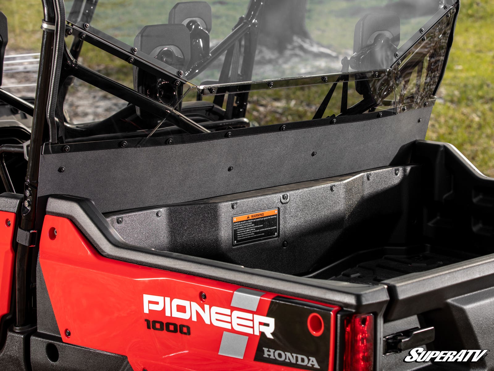 Photo of SuperATV Honda Pioneer 1000-6 Rear Windshield by SuperATV - Premium Windshields for UTVs / Side by Sides