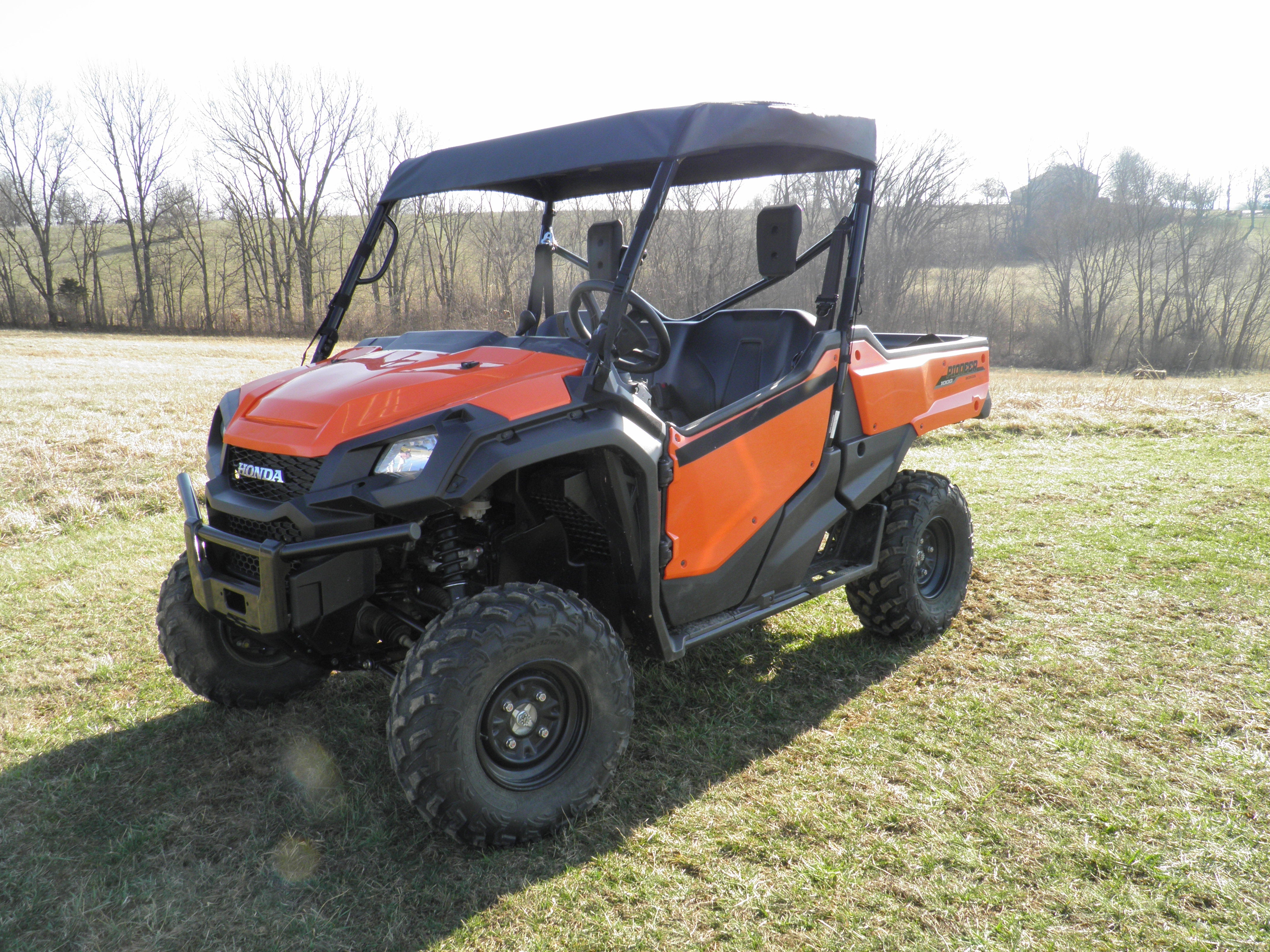 Photo of Honda Pioneer 1000 - Full Cab Enclosure for Hard Windshield (Upper Doors) by 3 Star UTV - Premium Enclosures for UTVs / Side by Sides